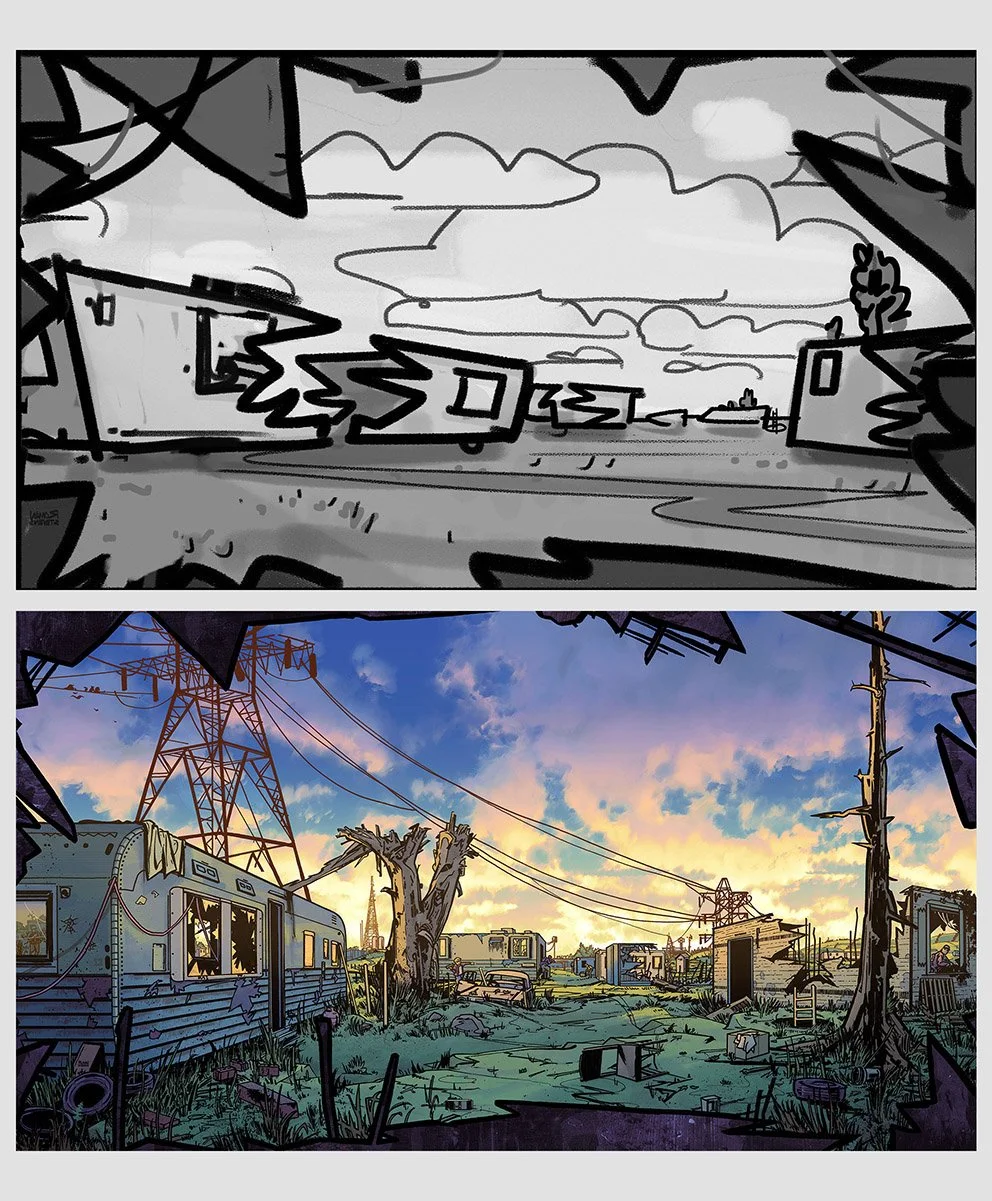 Roman Stevens Zero Sievert loading screen illustration 