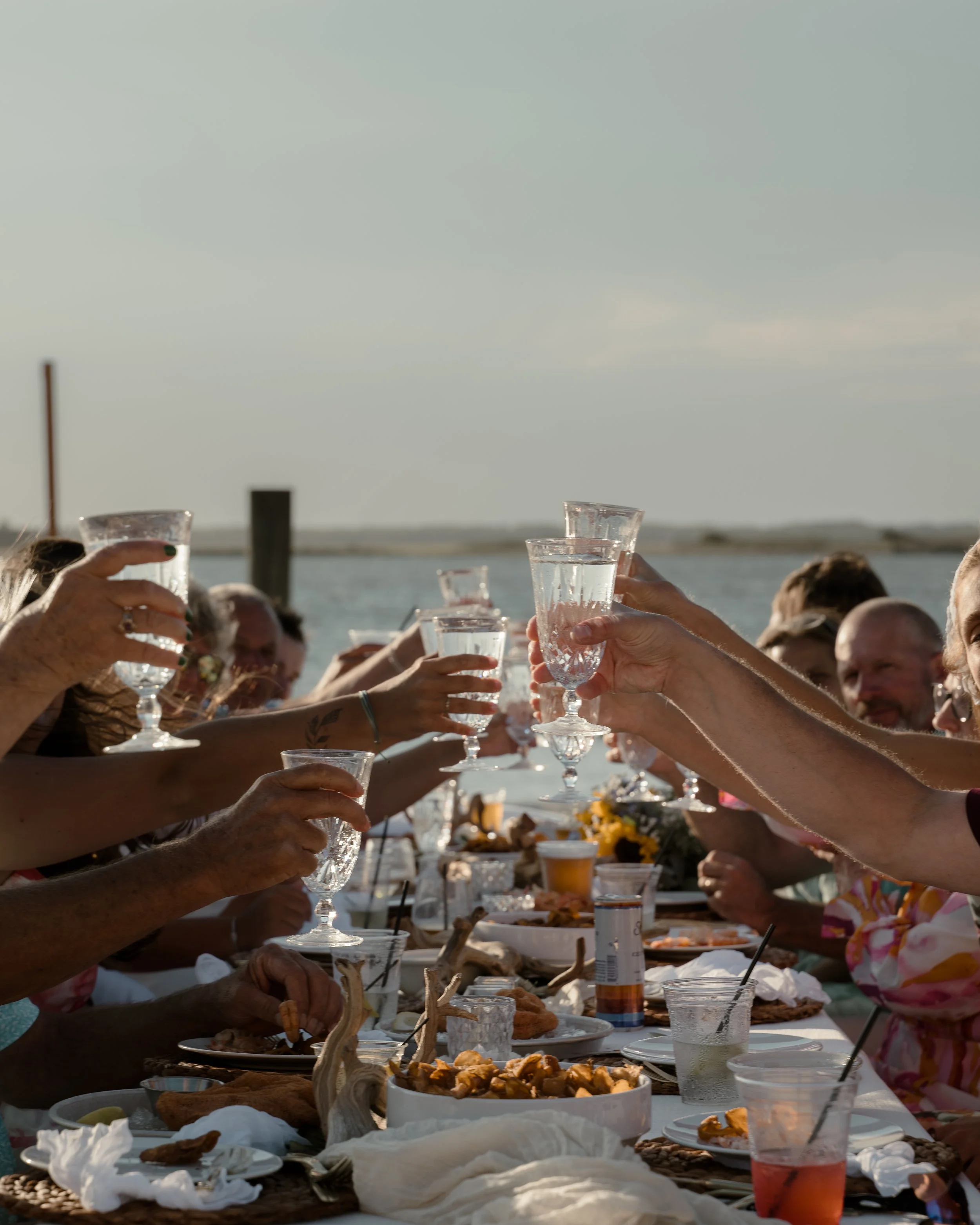 Guests cheering during reception — documentary wedding photography East Coast
