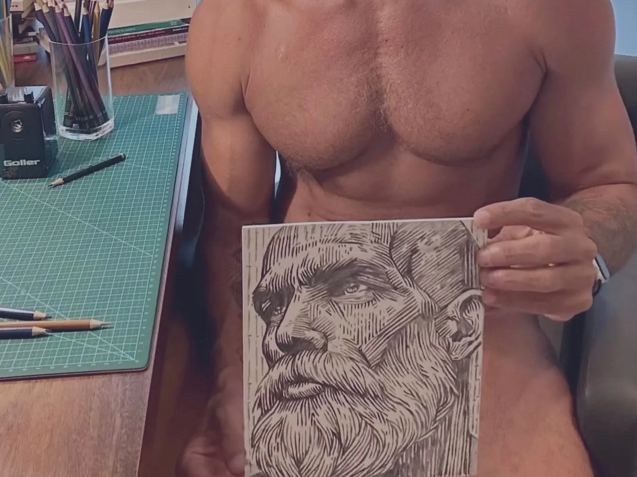 Exploring Masculinity Through Printmaking