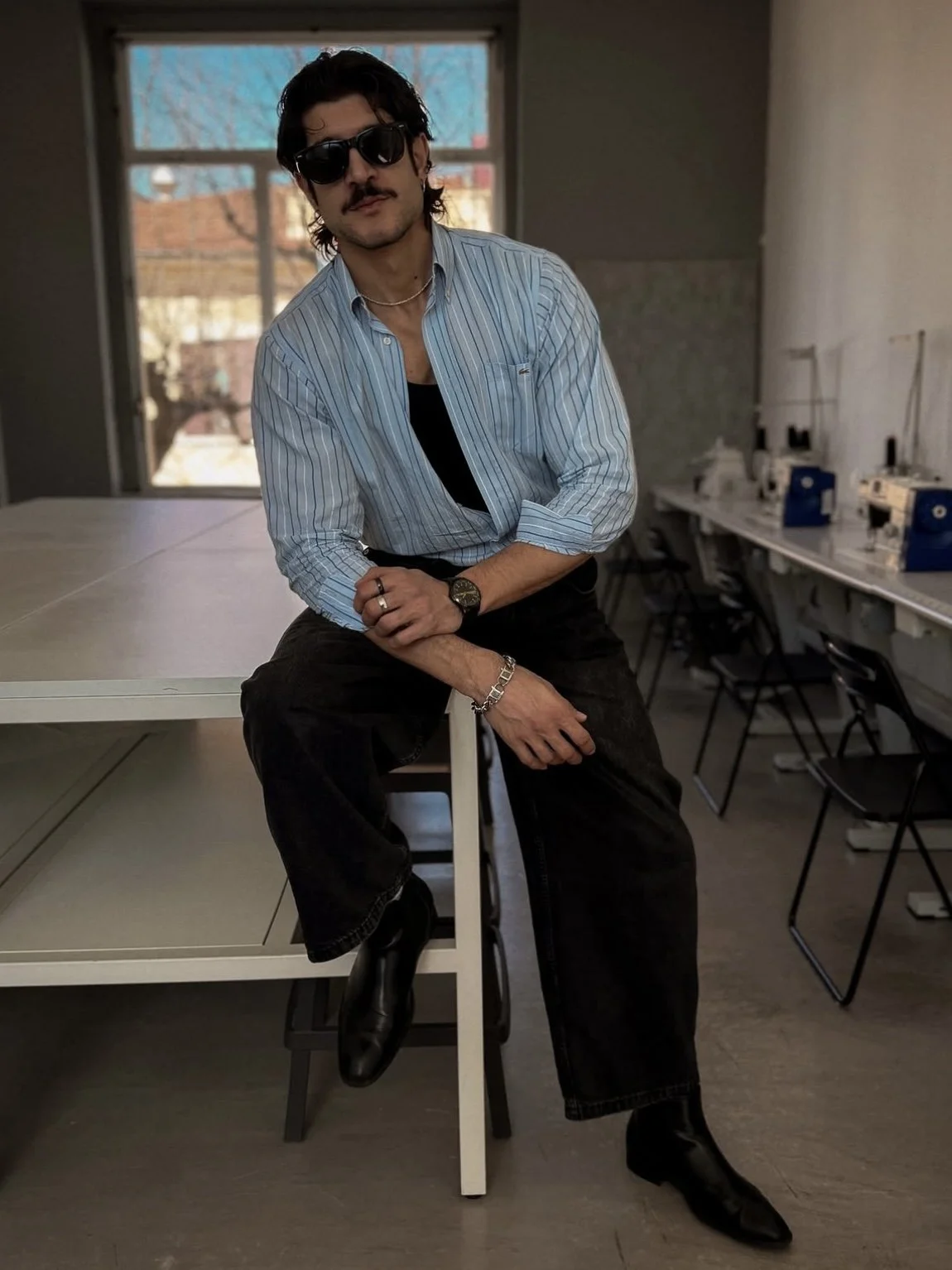 Salvatore Martorana posing in the design studio