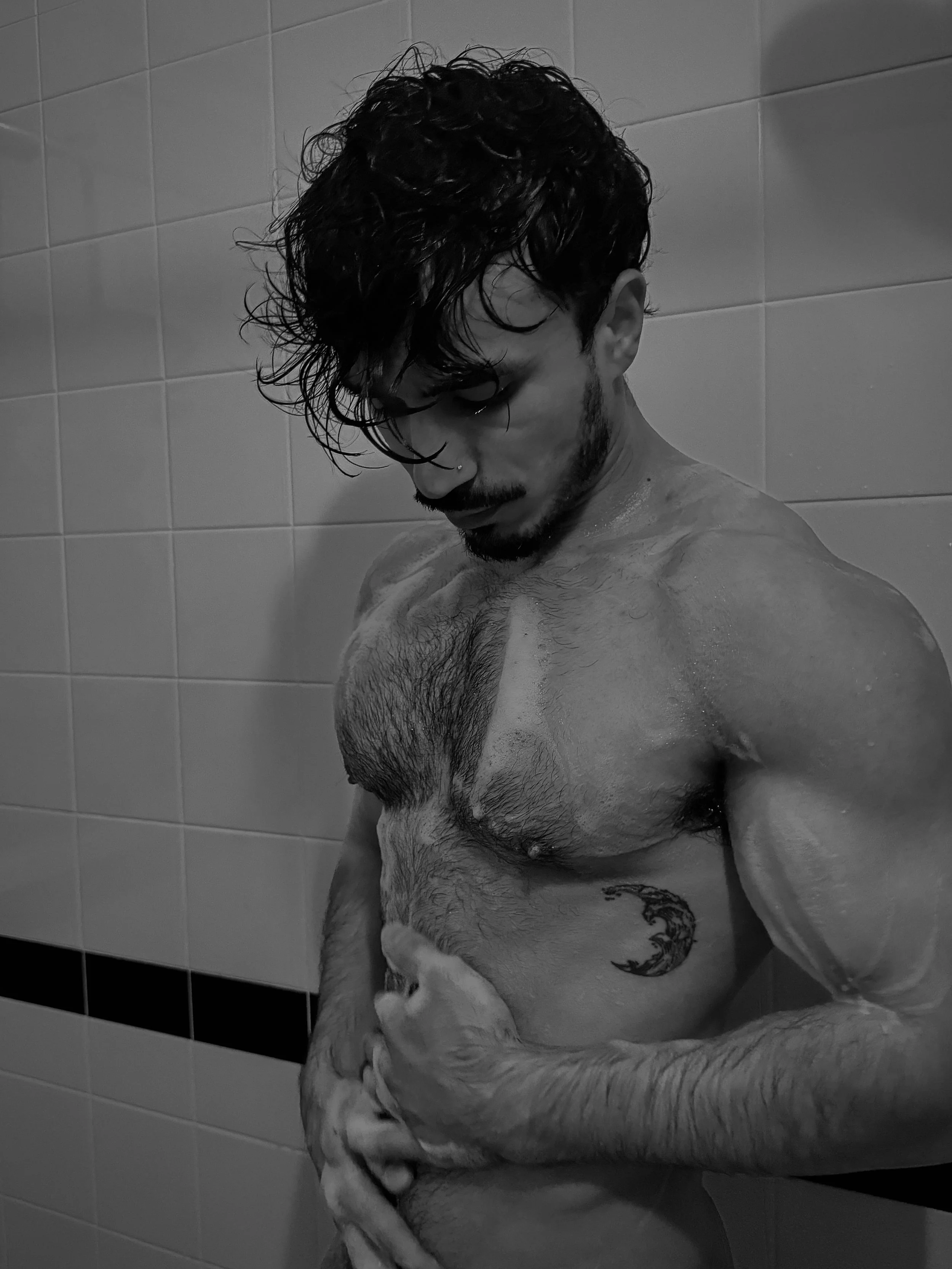 Sohil in shower