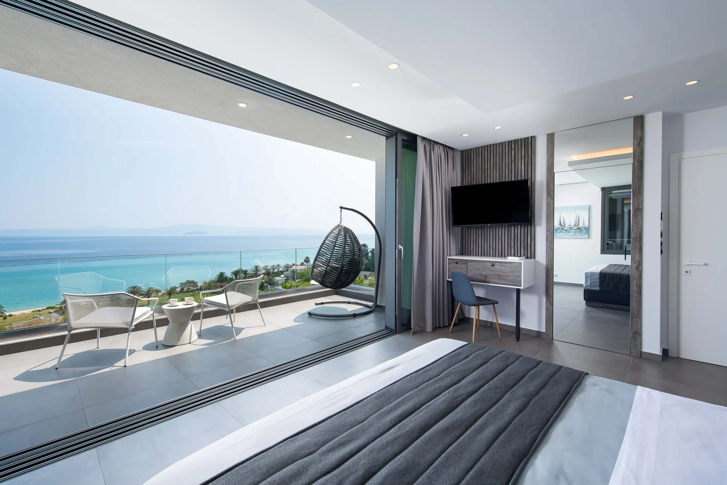 Antonio Villa en-suite bedroom showcasing comfortable king bed and tranquil ambiance