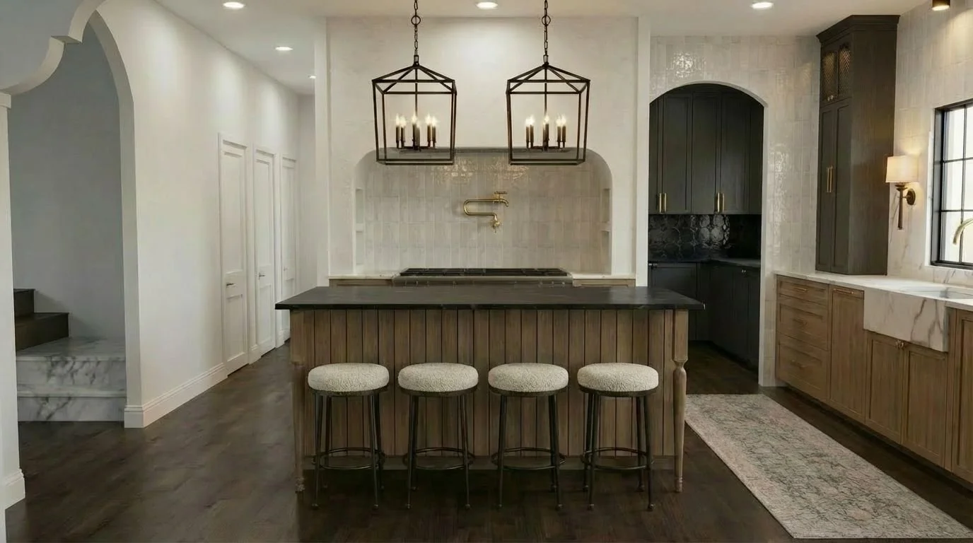 View of kitchen and pantry