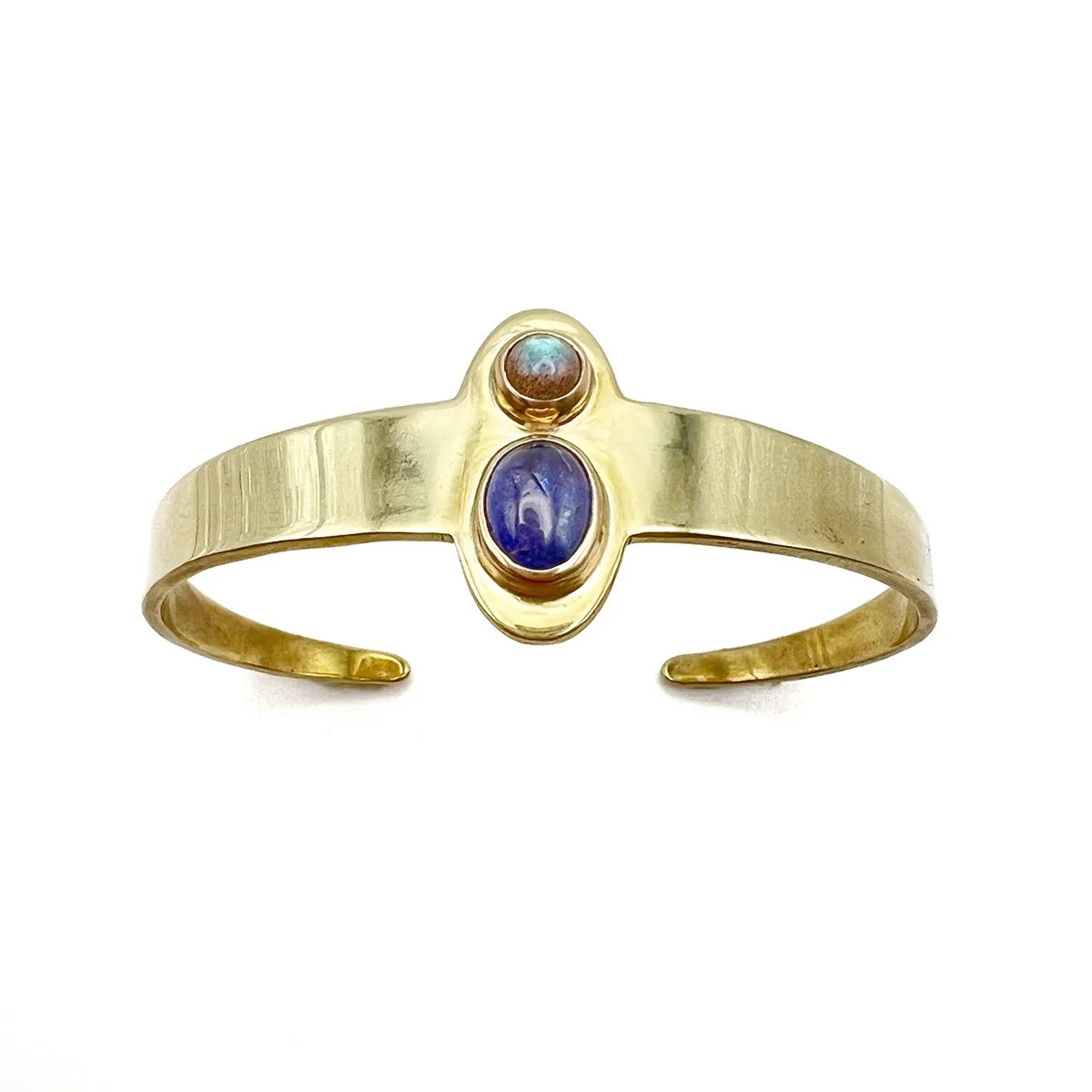 tanzanite + labradorite bracelet