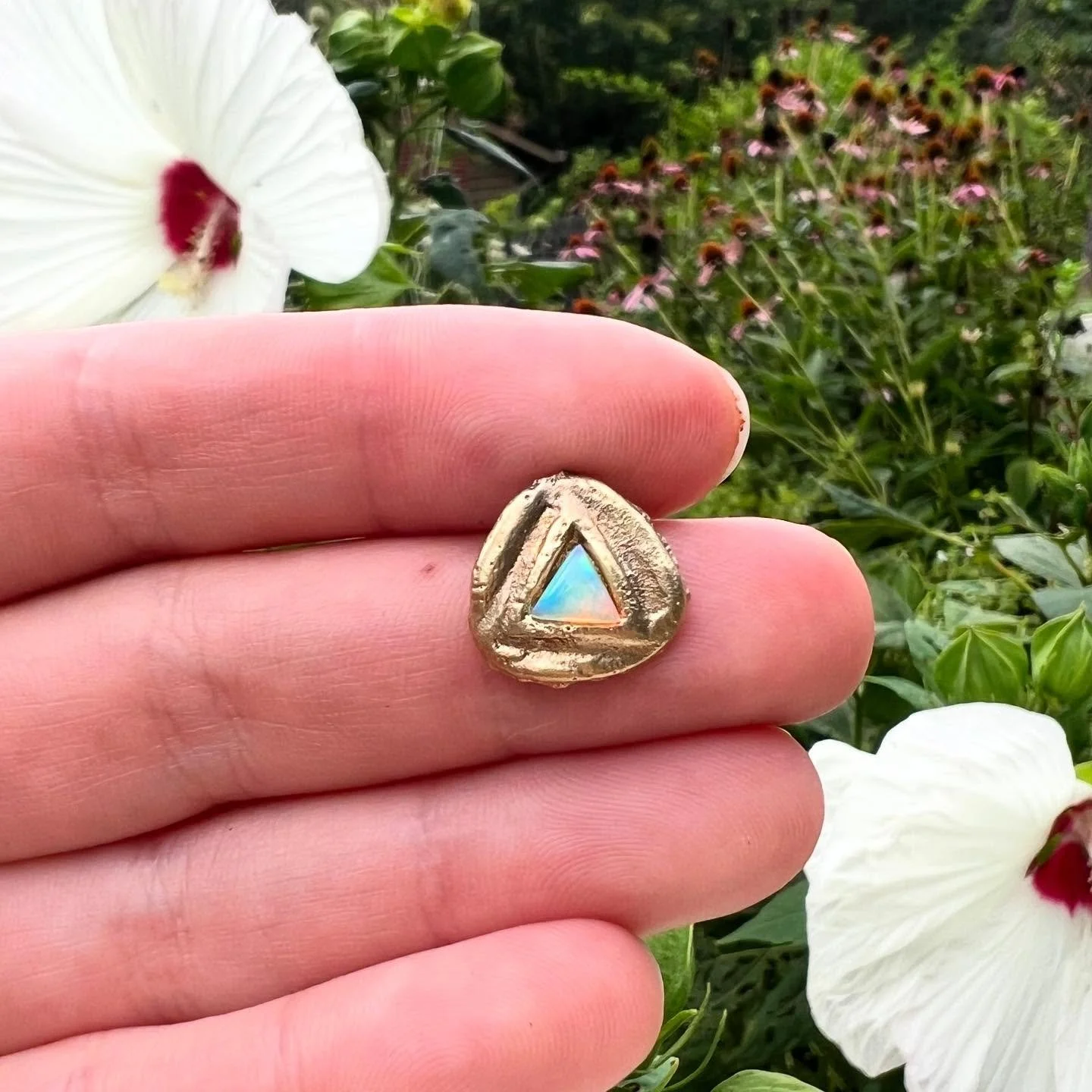 oh hi there! it&rsquo;s been a while. here&rsquo;s a lil tester&mdash; first piece made in my new studio, first piece made after having my son, first piece i&rsquo;ve sand cast in maybe 8 years.  from sculpey to bronze + soon to be a pendant for me b