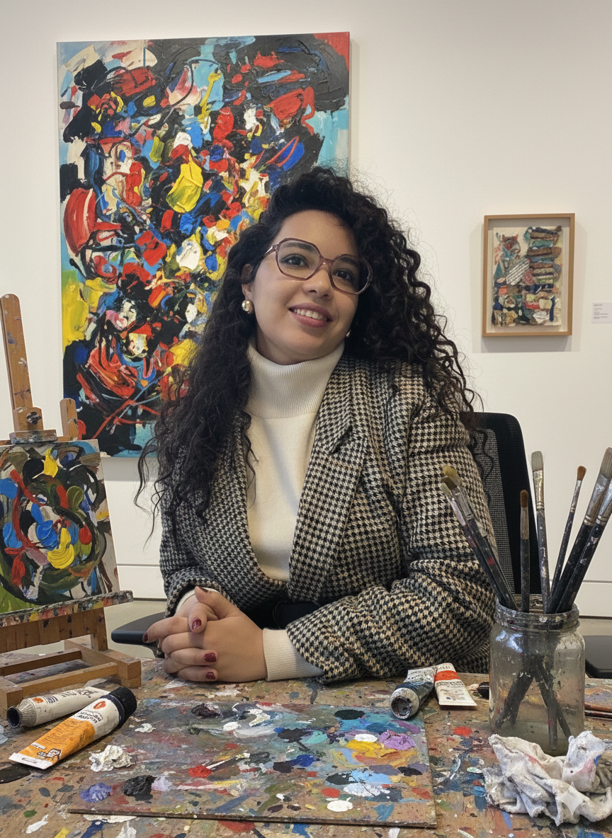 Ouiame FILALI - artiste peintre et essayiste marocaine