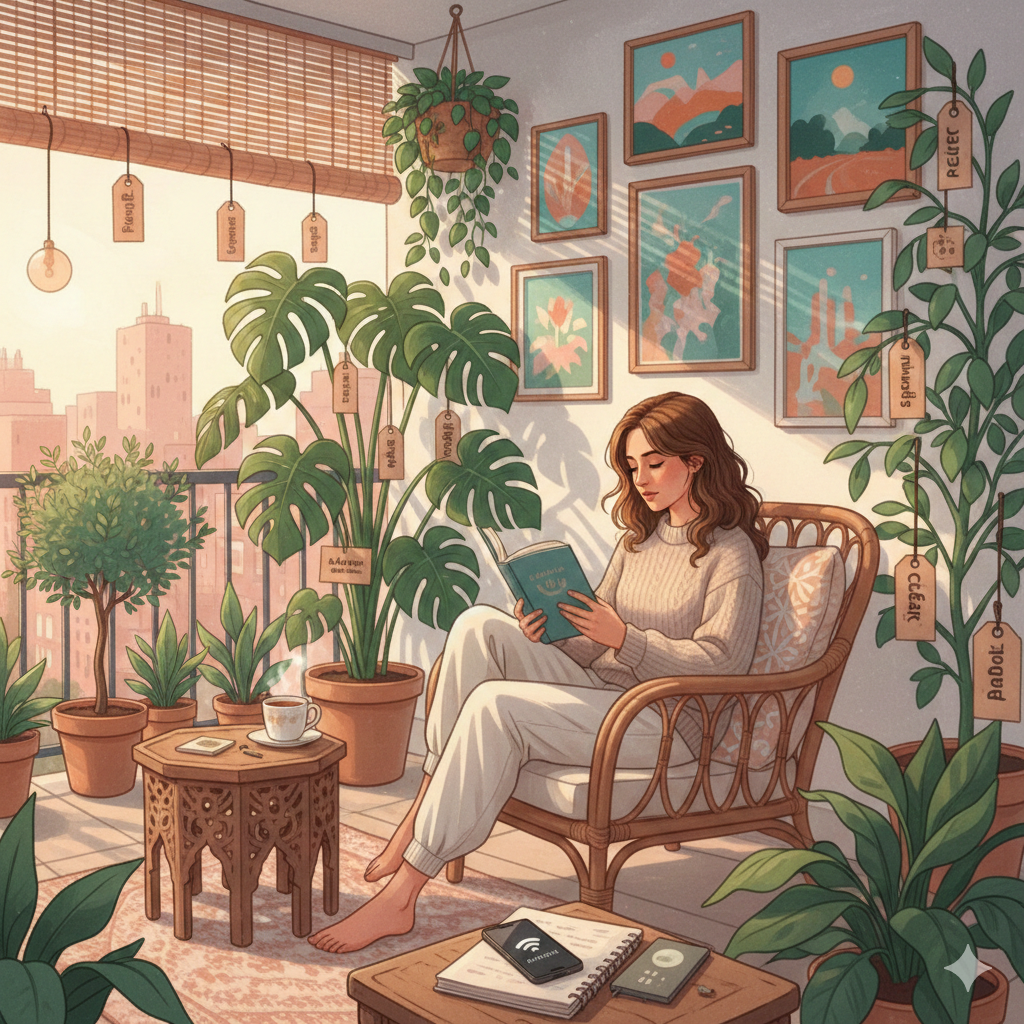 Image générée par l'IA, illustrant mon essai intitulé "Bonheur Tiktokéen"