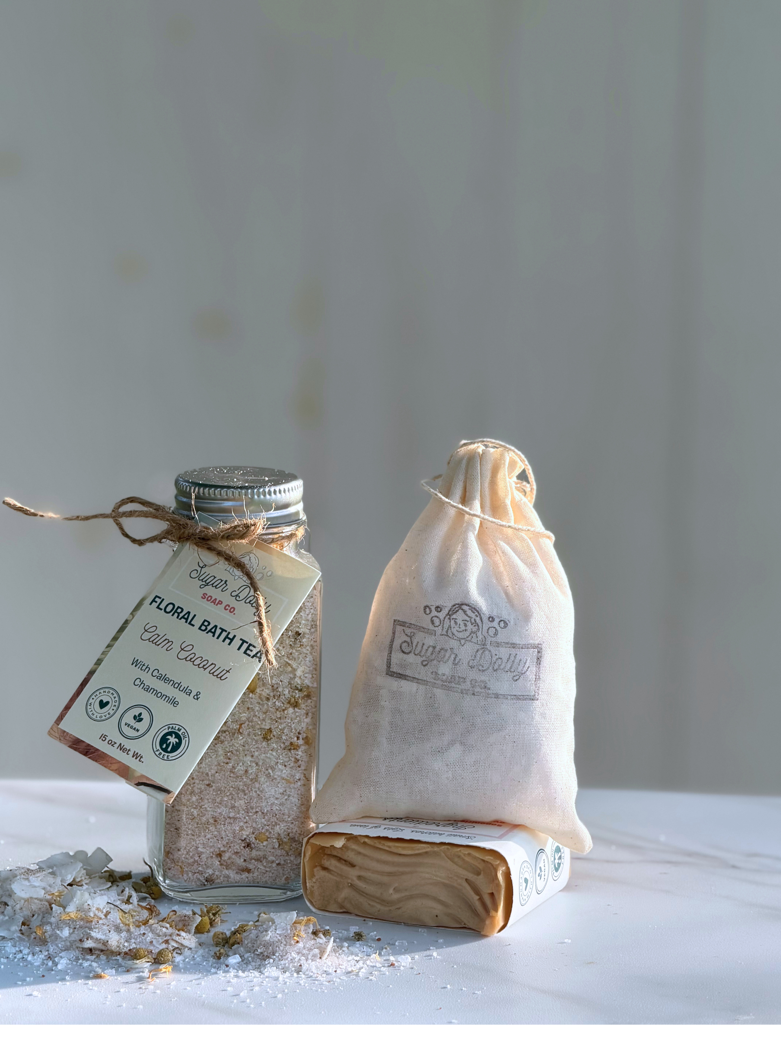Calm Coconut Floral Bath Tea
