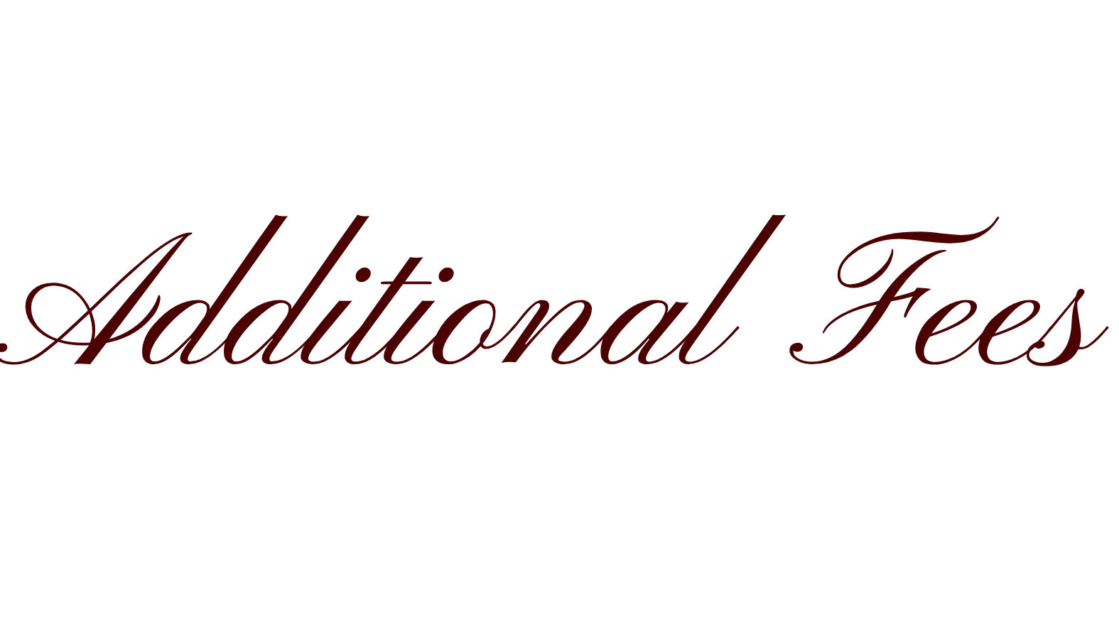 Additional fees for luxury bridal hair and makeup services in Southwest Florida by May Paulina