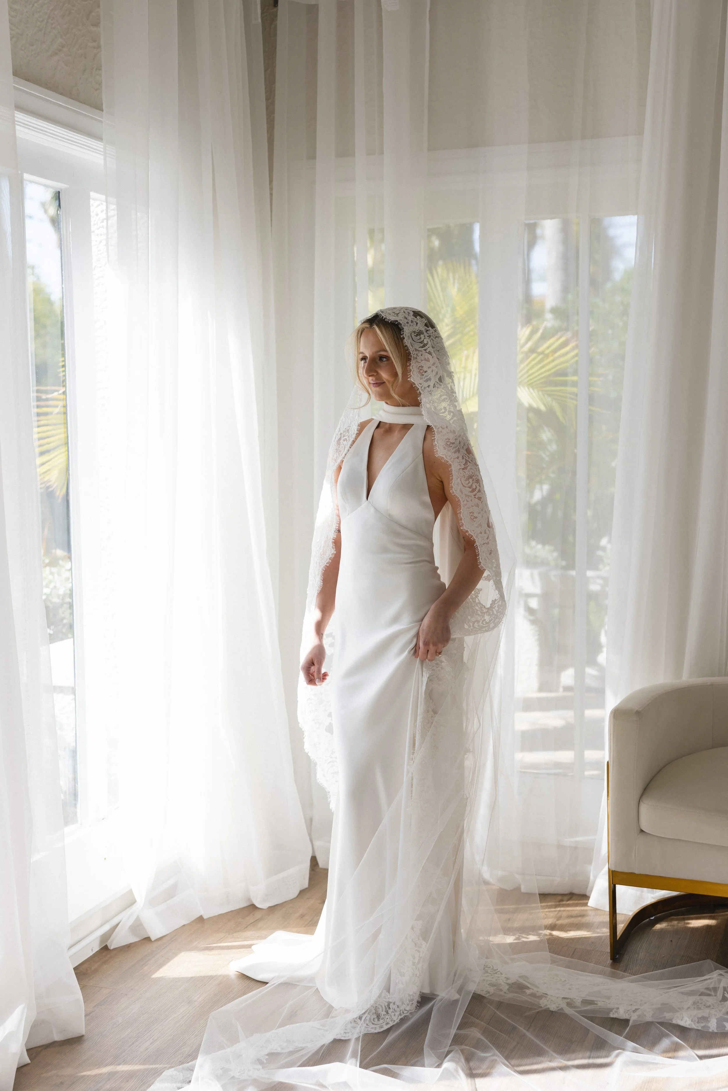 bridal hair and makeup done by May Paulina, a bridal hair and makeup artist from southern florida