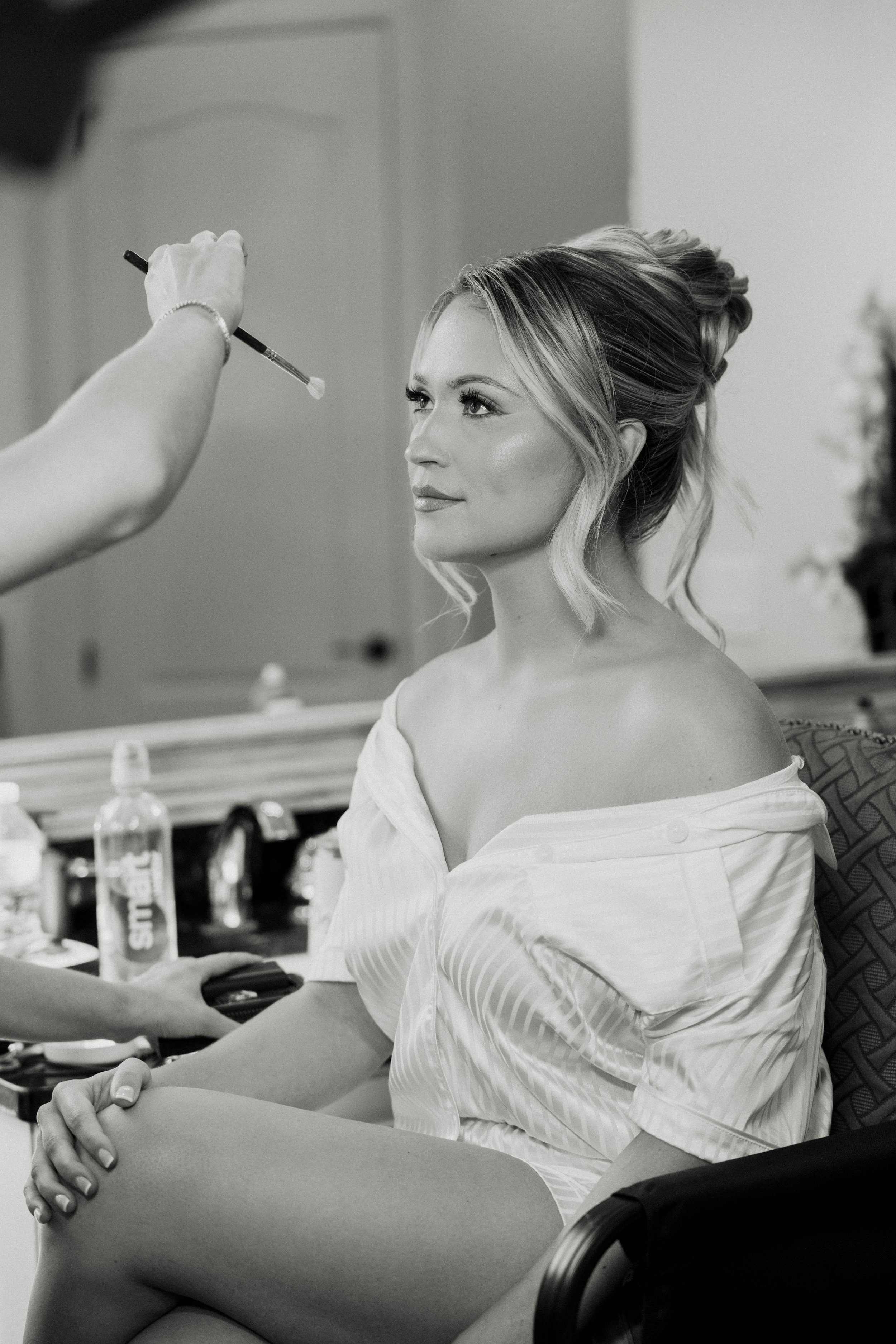 Bridal hair and makeup done by May Paulina, southern florida hair and makeup artist