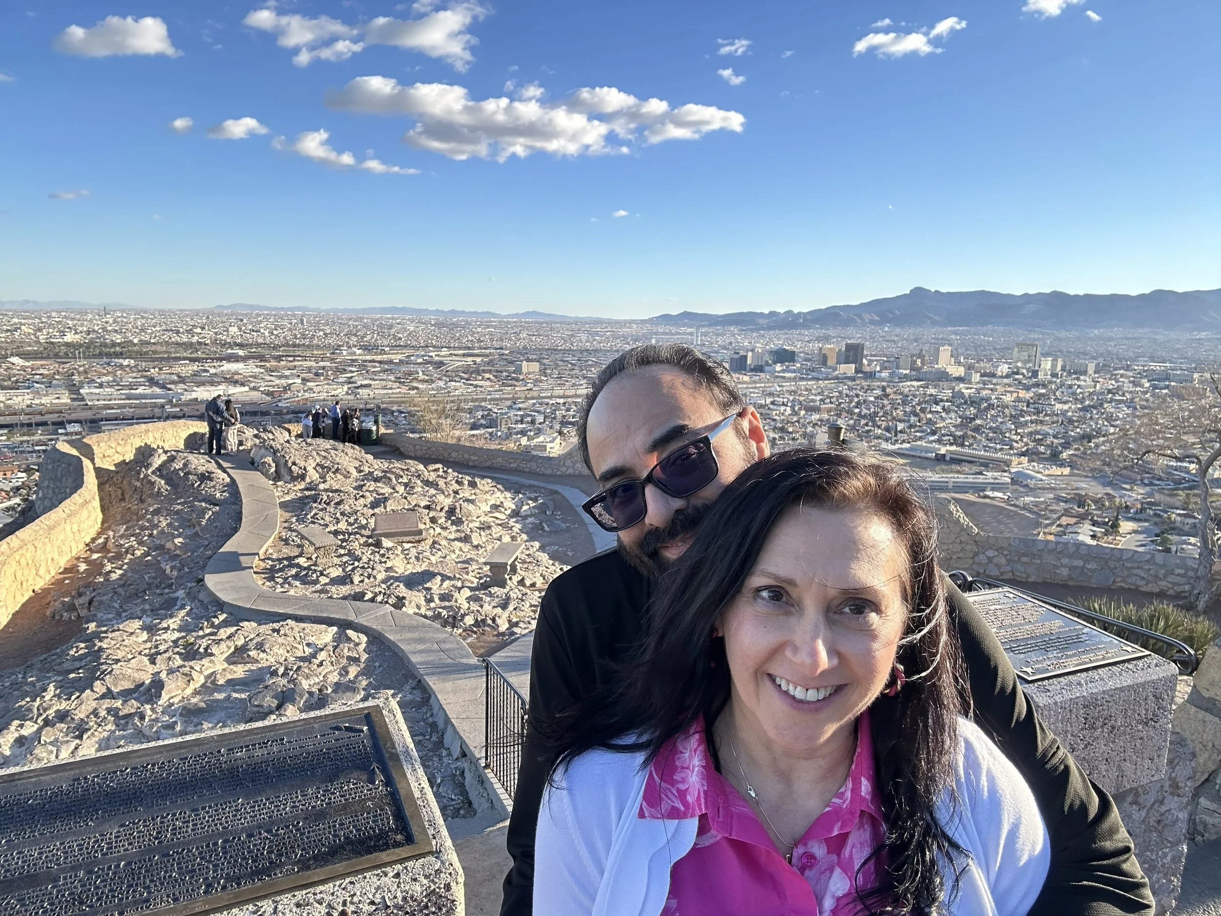 Lisa and Jessie overlooking Mexico.jpg