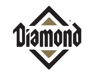 Diamond logo with black and gold colors, featuring stylized text reading 'Diamond'.