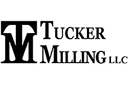 Logo of Tucker Milling LLC with stylized initials TM.
