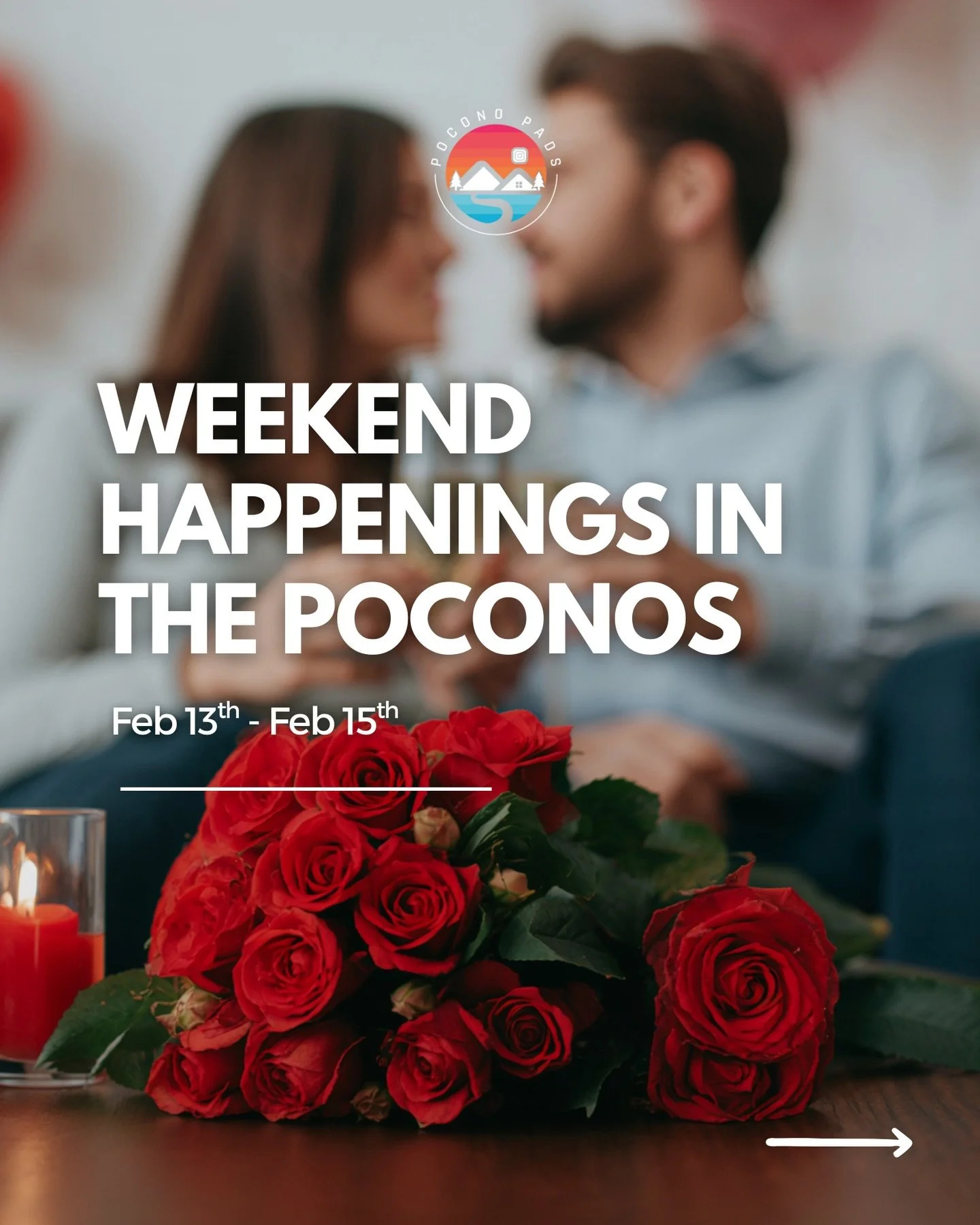 Love (and cold wind) is in the air 🥶😍

From Valentine&rsquo;s dinners and date nights to winterfest, and even paintball for something different, there&rsquo;s a lot happening around the Poconos this weekend!

Whether you&rsquo;re planning something