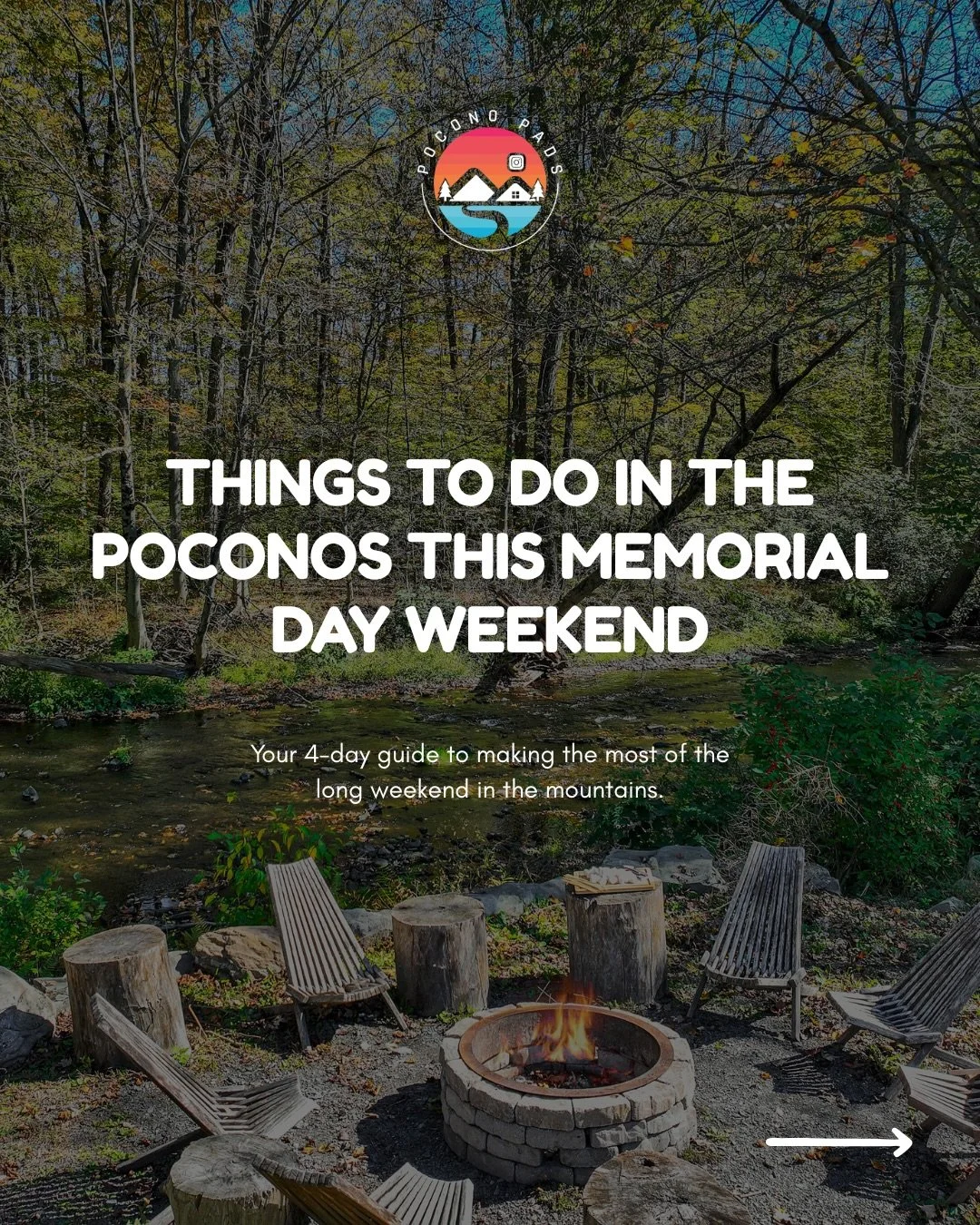 Your 4-day guide to the best things to do in the Poconos this Memorial Day Weekend ✨

From waterfalls and live music to parades and local festivals, the mountains have a full weekend planned for you.

Save this post and share it with whoever you're b