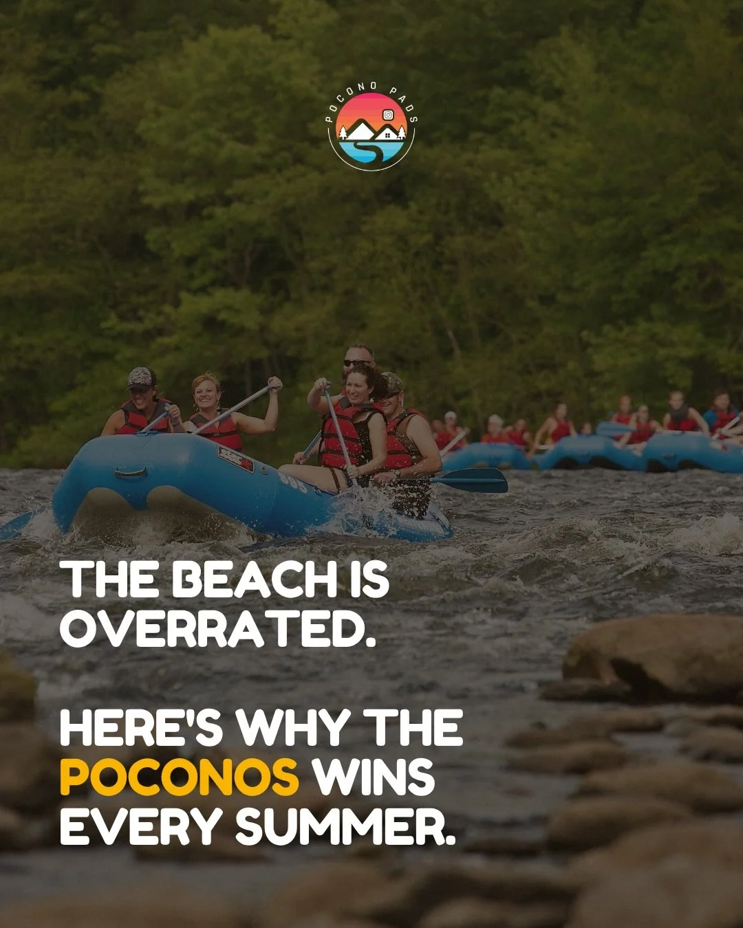 Nothing against the beach. But the Poconos has quietly been the better summer move for a while now. ☀️

Private space. Mountain air. Real sleep. A drive home that doesn't take three hours of your Sunday.

Browse our properties at the link in bio or D
