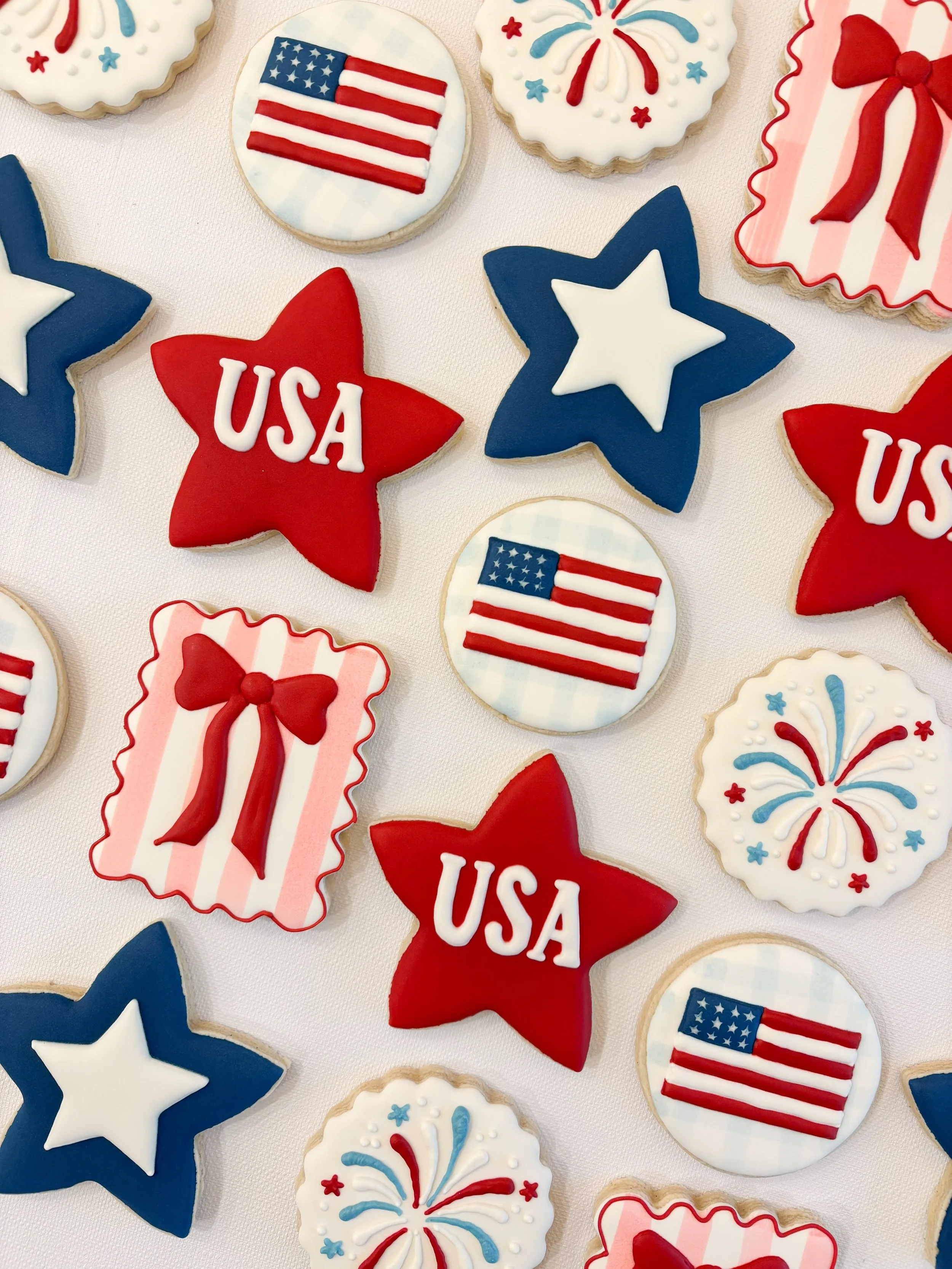 Happy 4th of July! 🇺🇸

#homemadecookies #customcookies #sugarcookies #4thofjulycookies
#wesleychapelcookies