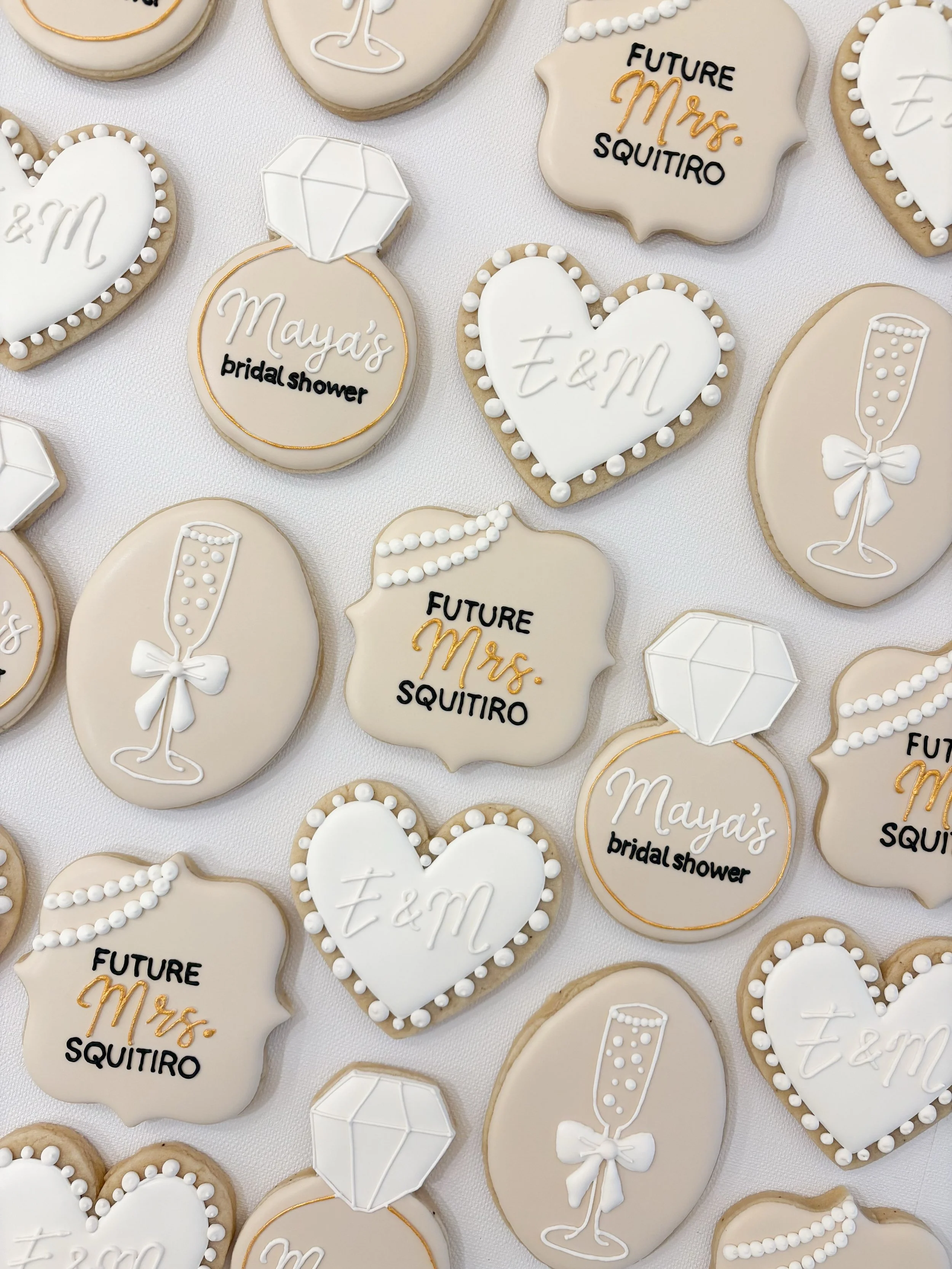 Love is sweet 🤍💍

#homemadecookies #customcookies #sugarcookies #bridalshowercookies
#wesleychapelcookies