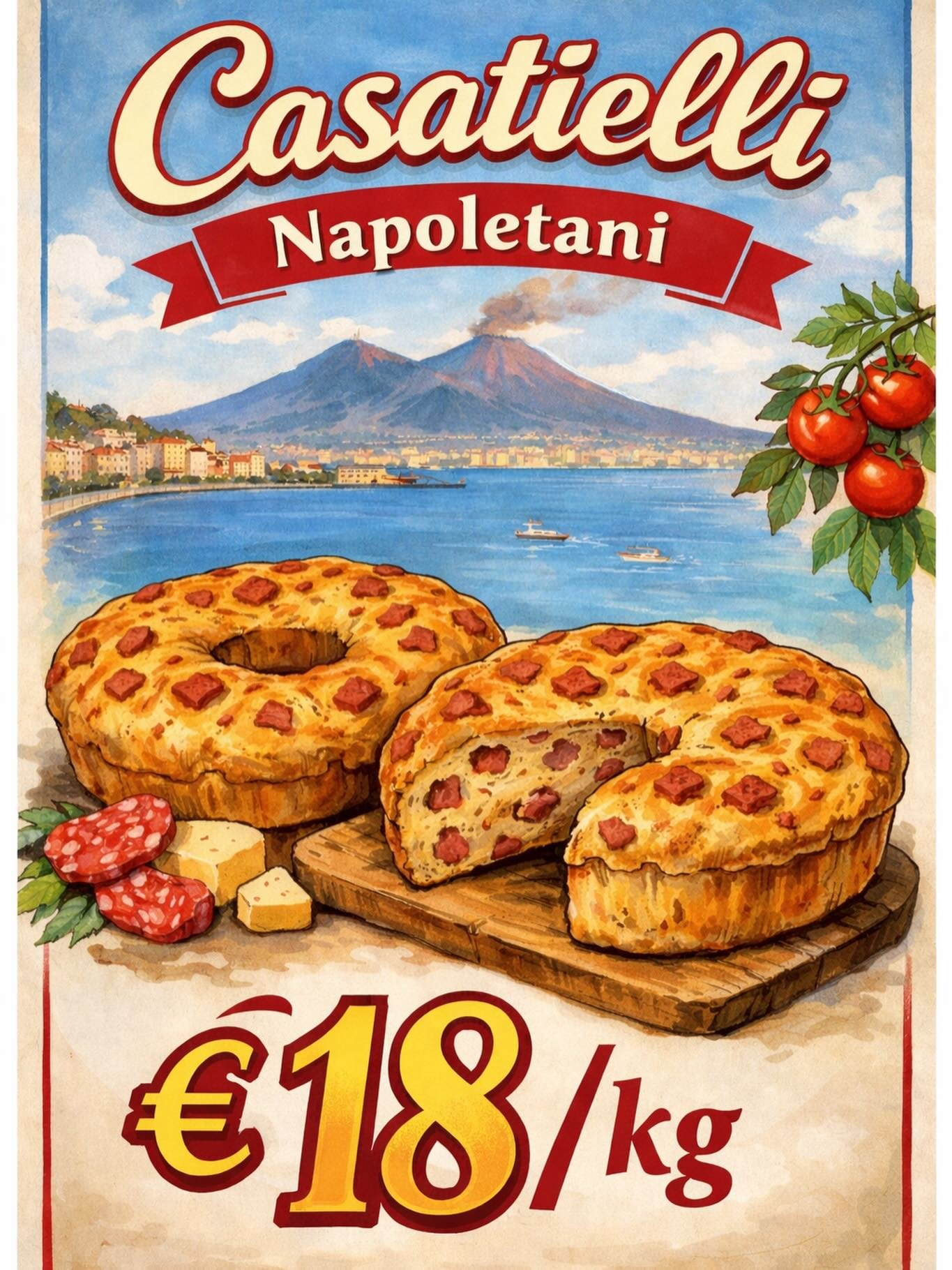 Su prenotazione, realizziamo un buonissimo &ldquo;𝐶𝑎𝑠𝑎𝑡𝑖𝑒𝑙𝑙𝑜 𝑁𝑎𝑝𝑜𝑙𝑒𝑡𝑎𝑛𝑜&rdquo;. 
Prenota il tuo prima di Pasqua🫶