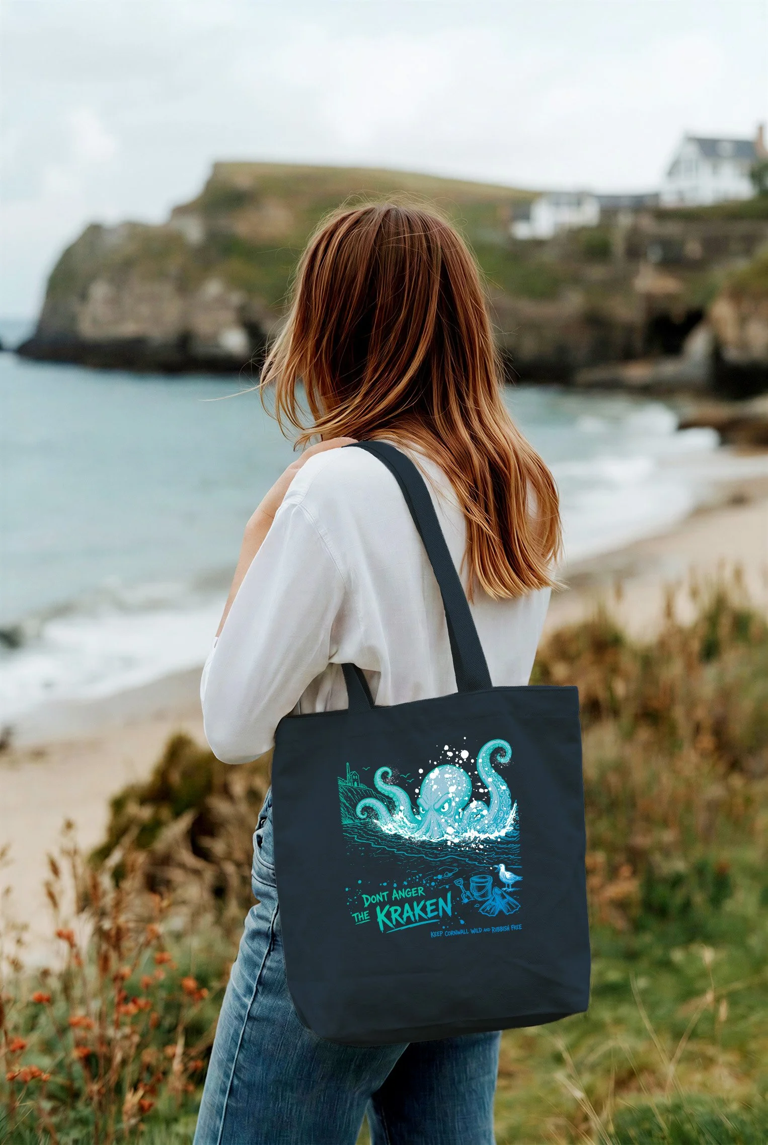 Cotton Colour Tote Bag – Kraken