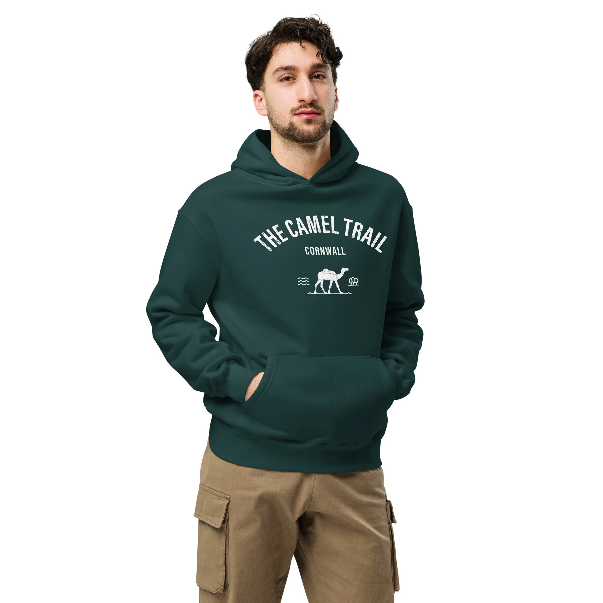 Unisex Oversized Hoodie – Camel Trail