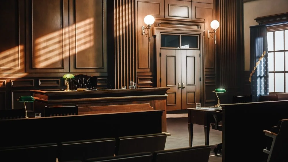 Courtroom interior representing probate and estate administration legal services in White Plains New York