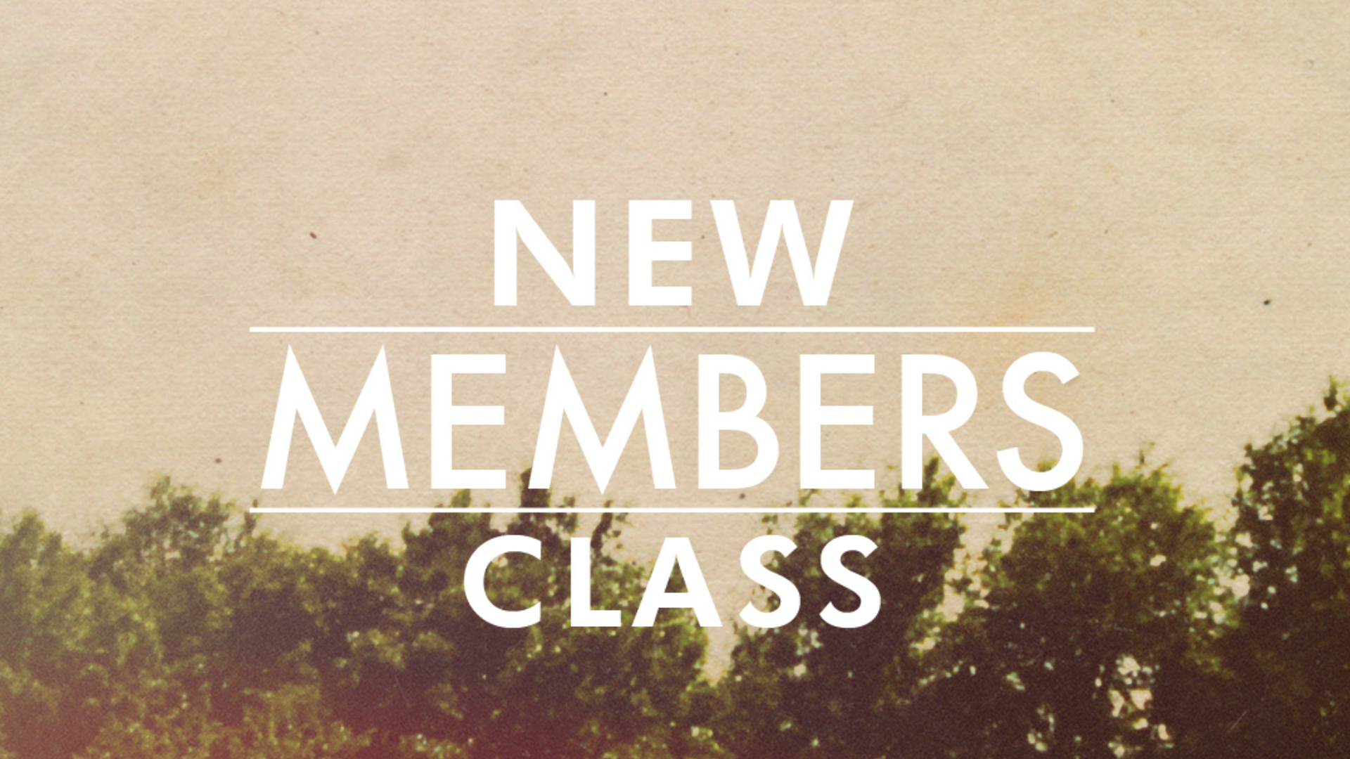 New Members Class August 30