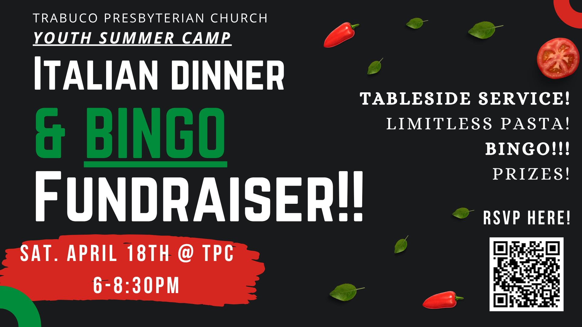 Italian Bingo Night Fundraiser