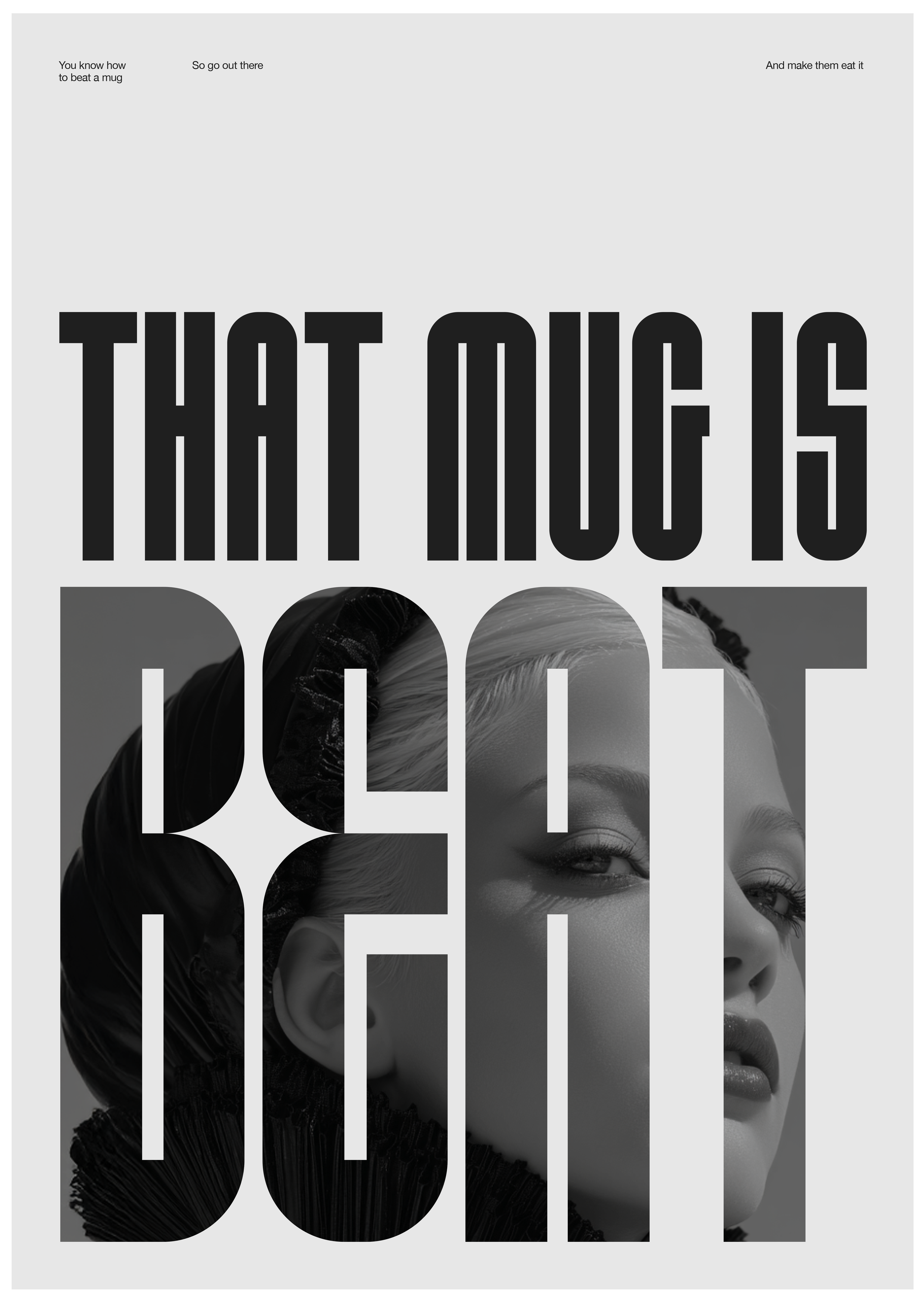 That Mug Is Beat Wall Art Fashion Quote Makeup Poster