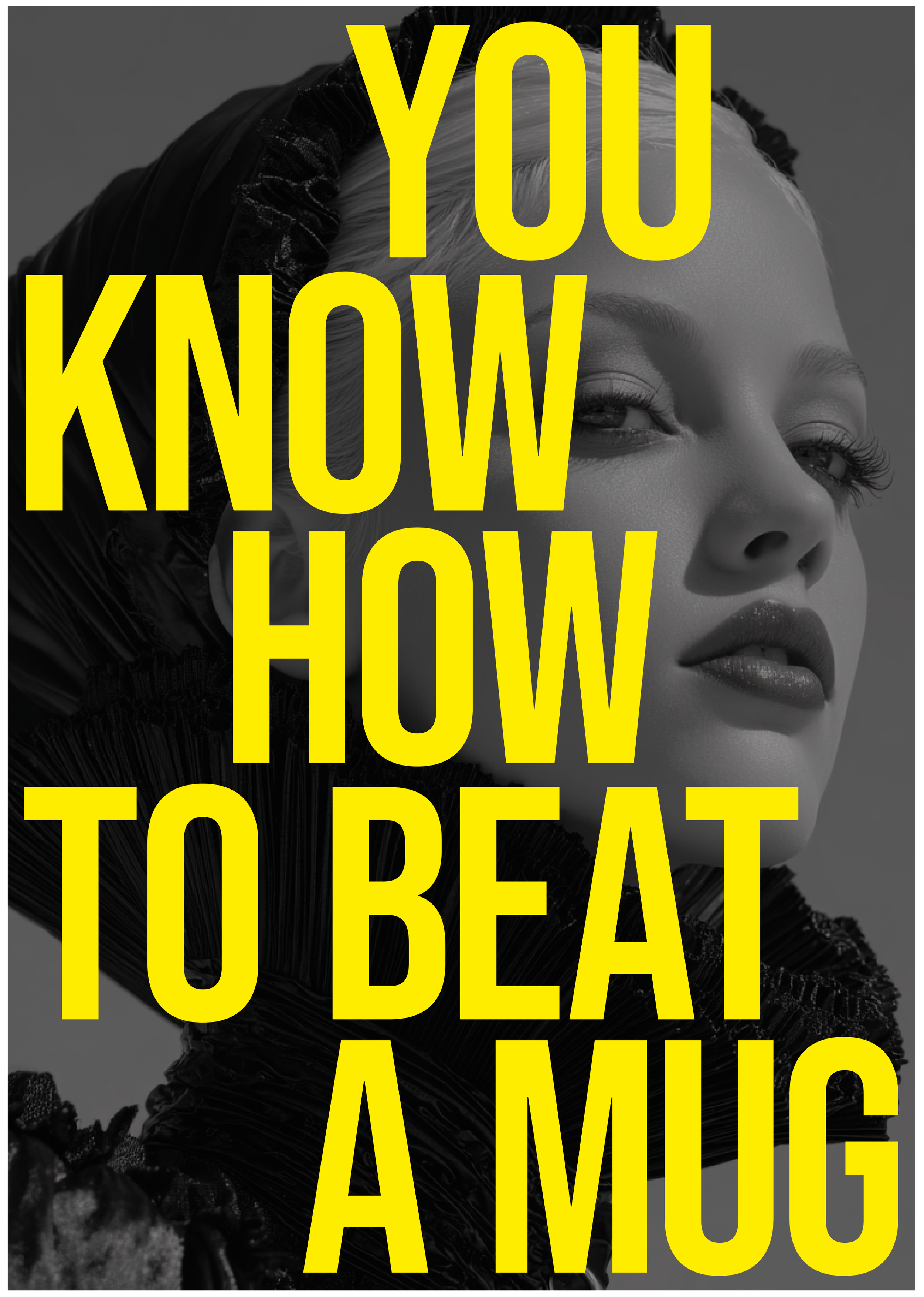 Beat A Mug Wall Art Makeup Poster Drag