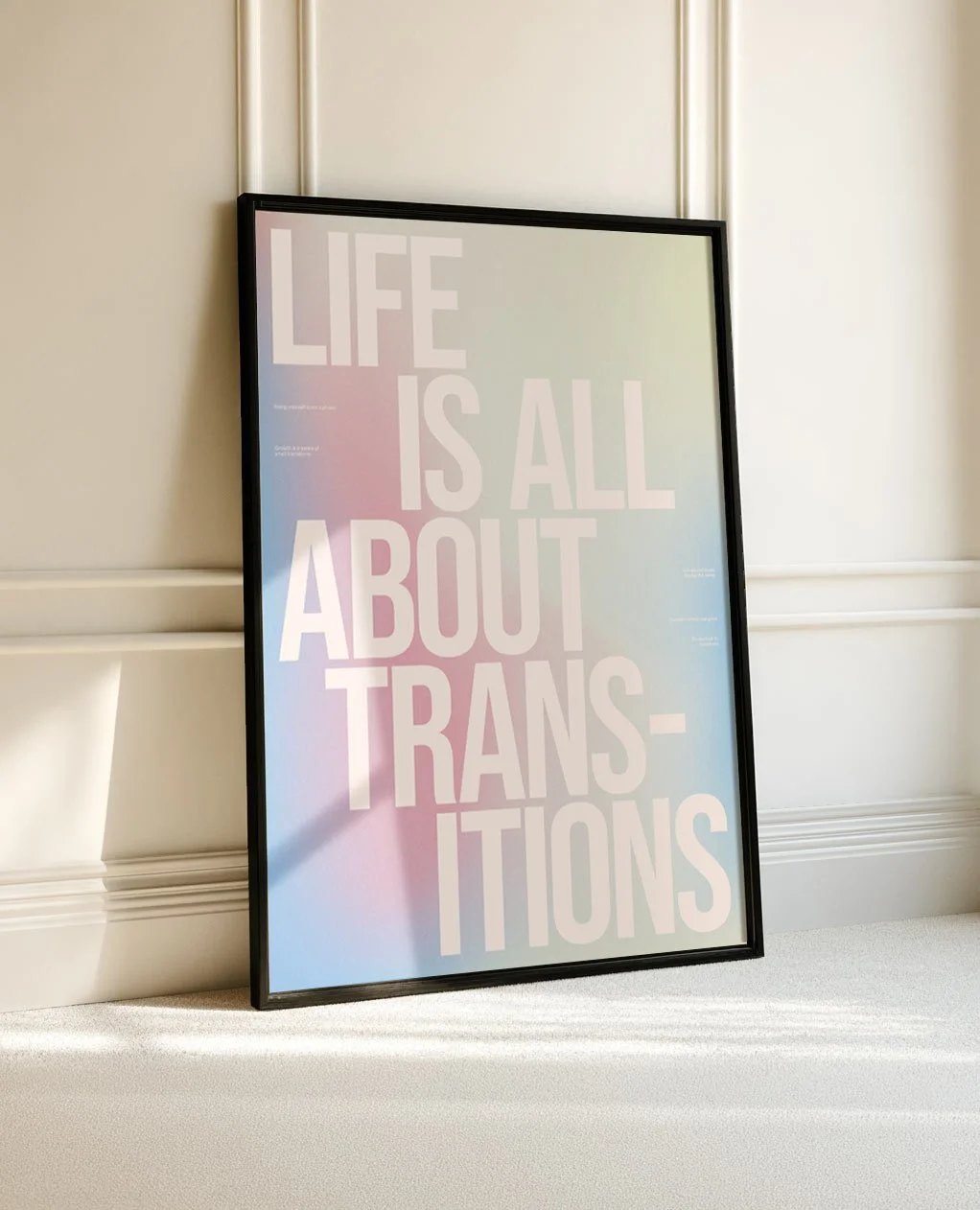 Life Is All About TRANSitions