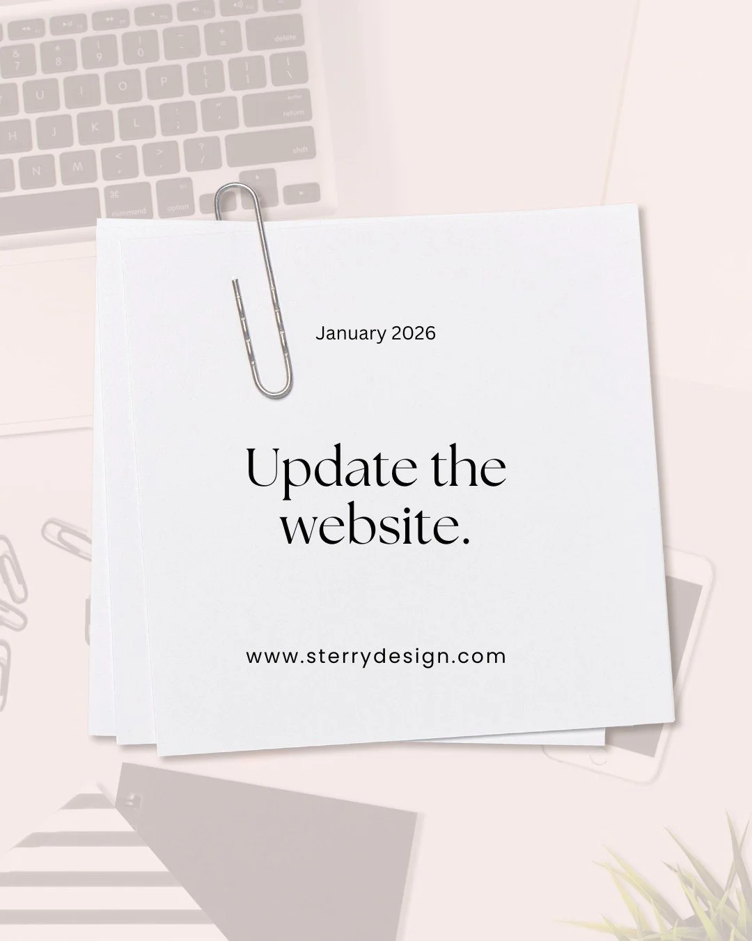 R E S O L U T I O N S | Is Your Website Ready for 2026? 

If you've had "Update the website" or something similar on your to-do list and it's one of those tasks that seems to roll on and on, now is the best time to tick it off!!

Your websi