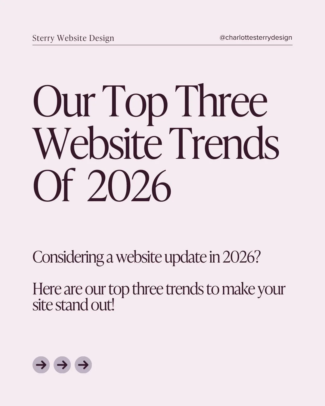 T R E N D I N G | Web design in 2026 is feeling more confident, more expressive and far more human ❤

After years of safe choices, brands are starting to realise that good design isn&rsquo;t just about looking professional, it&rsquo;s about making pe