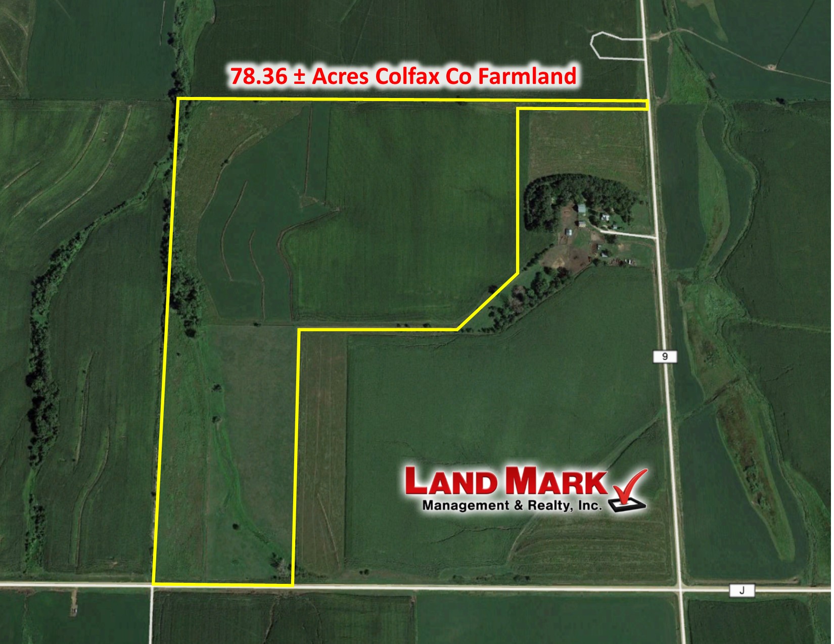 Land For Sale: 78.36 +/- Acres Colfax Co. Farm