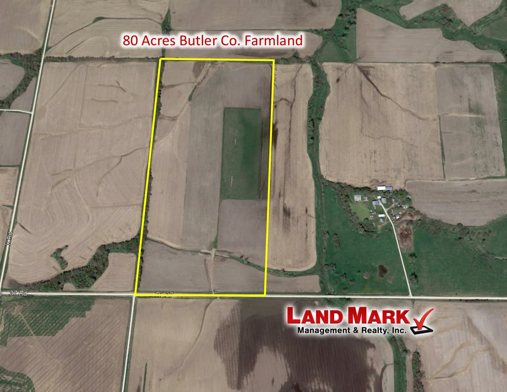 Land For Sale: 80 +/- Acres Butler Co. Farm