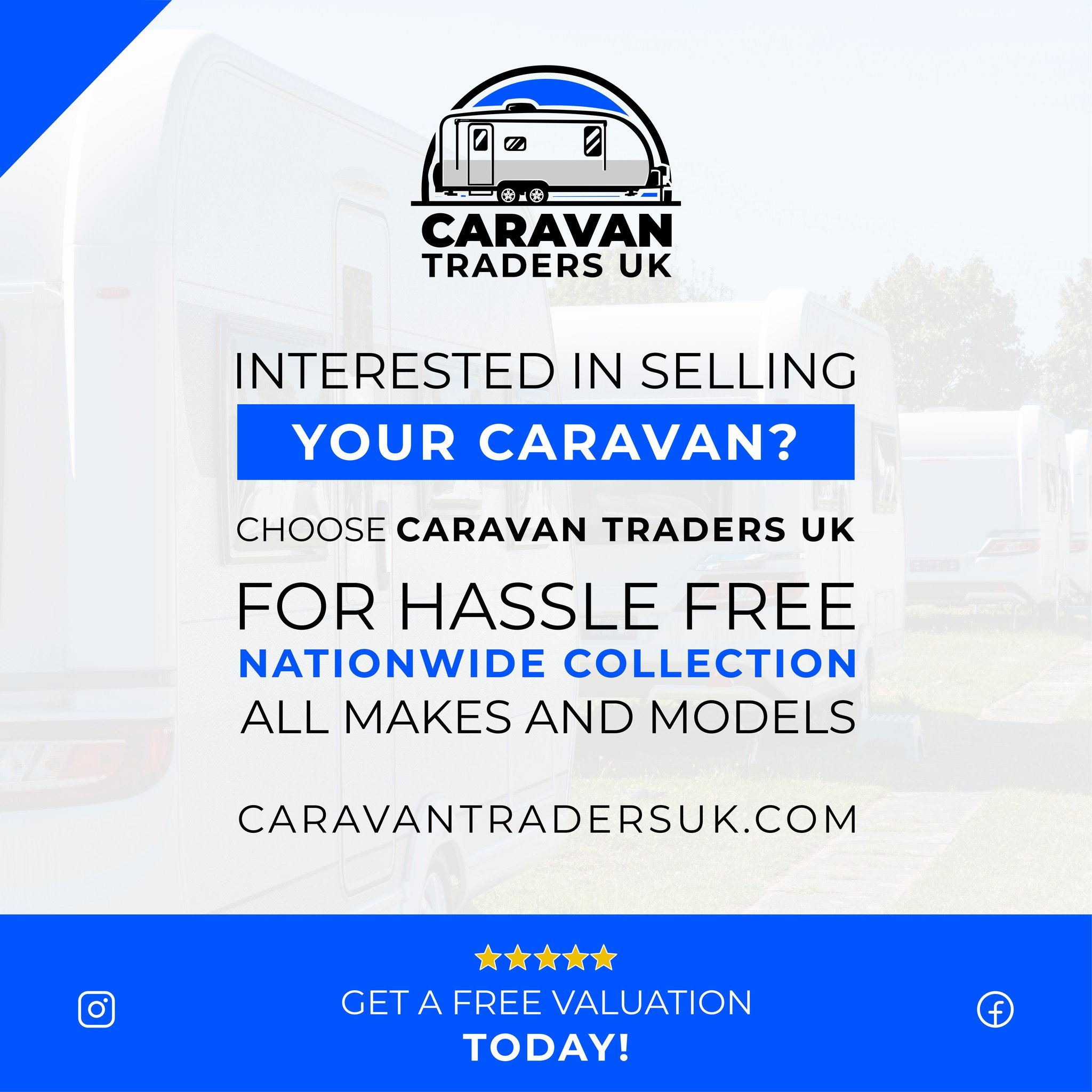INTERESTED IN SELLING YOUR CARAVAN? 🤔

If you&rsquo;re thinking about selling, upgrading, or simply no longer using it - we make the process easy from start to finish.

With Caravan Traders UK you get:
⭐ Free, no-obligation valuation
⭐ Fair and tran