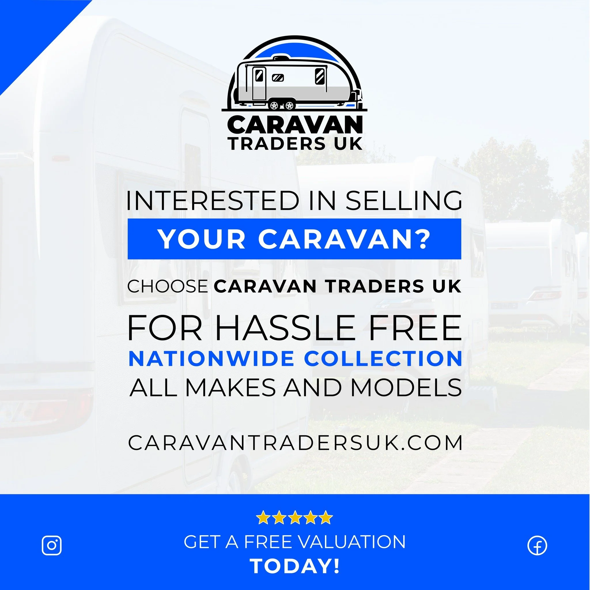 Thinking about selling your caravan?
⭐⭐⭐⭐⭐

This is exactly what we do - quick, simple and completely hassle-free.

From first enquiry to collection, we handle everything so you don&rsquo;t have to deal with the usual headaches.

✔️ Nationwide collec