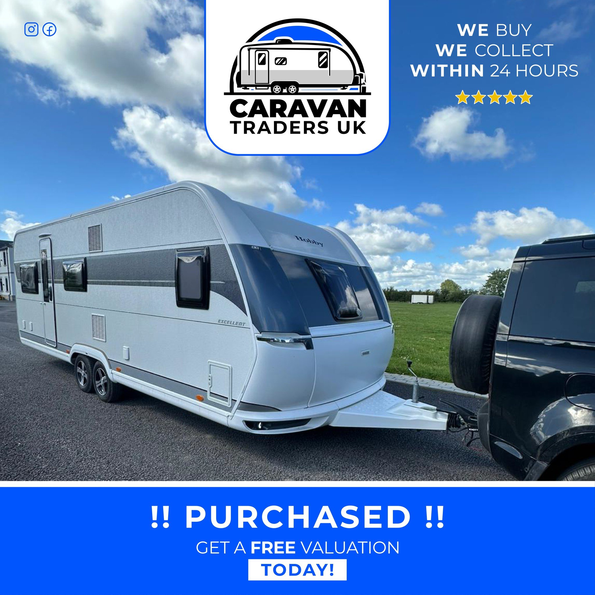 Another caravan purchased and collected by the Caravan Traders UK team ✅

We&rsquo;re always on the lookout for quality caravans, motorhomes, statics and lodges across the UK. If you're thinking about selling, we can provide a fast, fair valuation an
