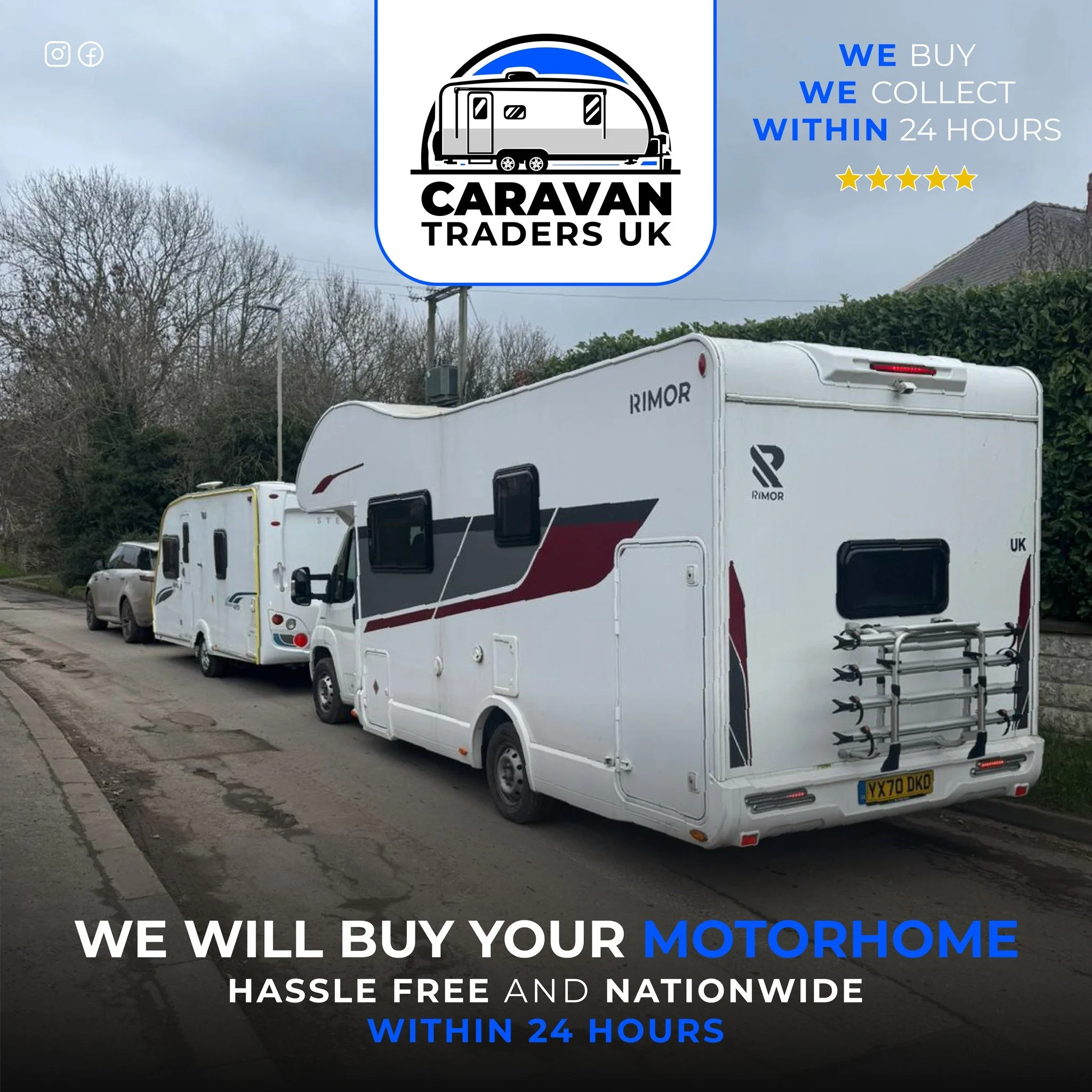 🚐 LOOKING TO SELL YOUR MOTORHOME?

At Caravan Traders UK, we buy and collect motorhomes nationwide, offering a quick, straightforward and hassle-free service from start to finish.

No waiting for private buyers. No endless enquiries. No hidden fees.