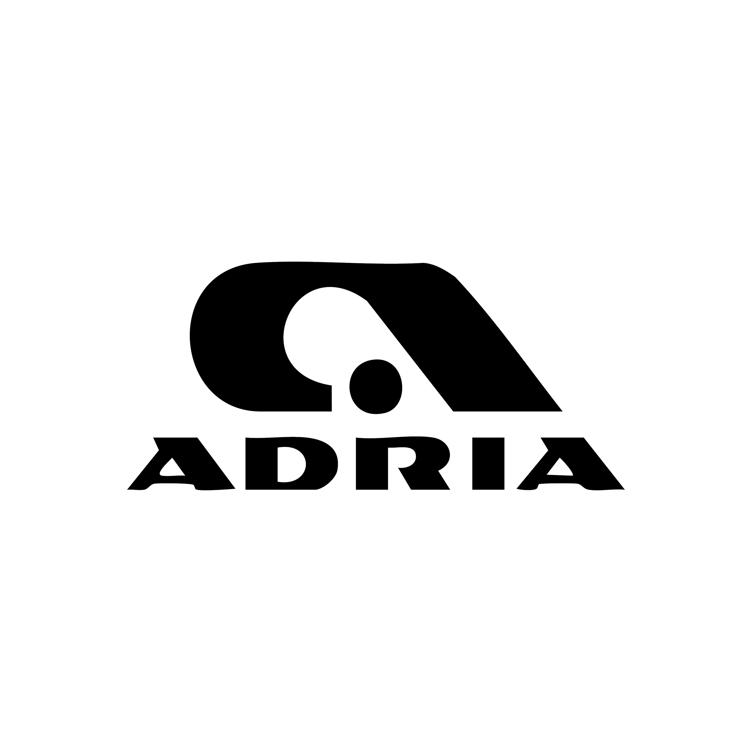 Outline of a stylized tape measure icon above the word 'ADRIA' in bold capital letters.