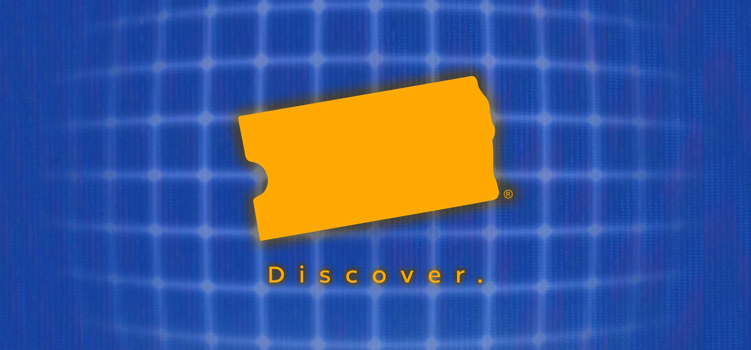 Bright yellow ticket icon with the word, "Discovery" bellow it