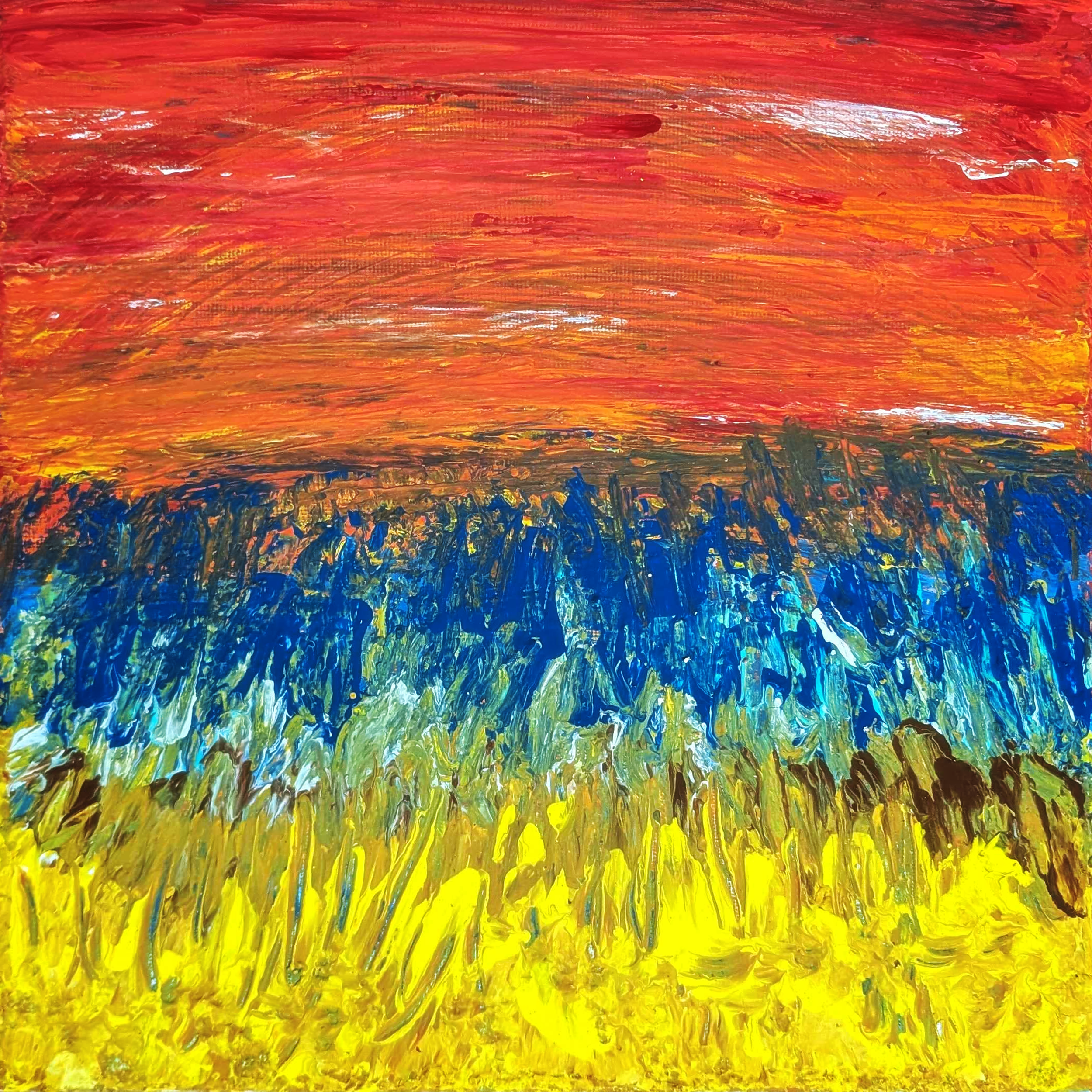 Abstract painted beach background