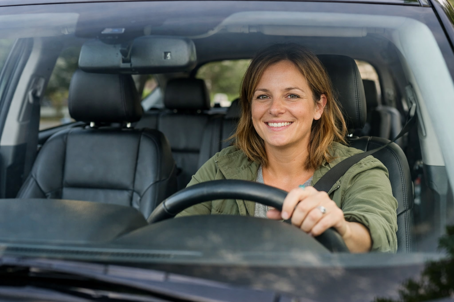 Mom in Clean SUV