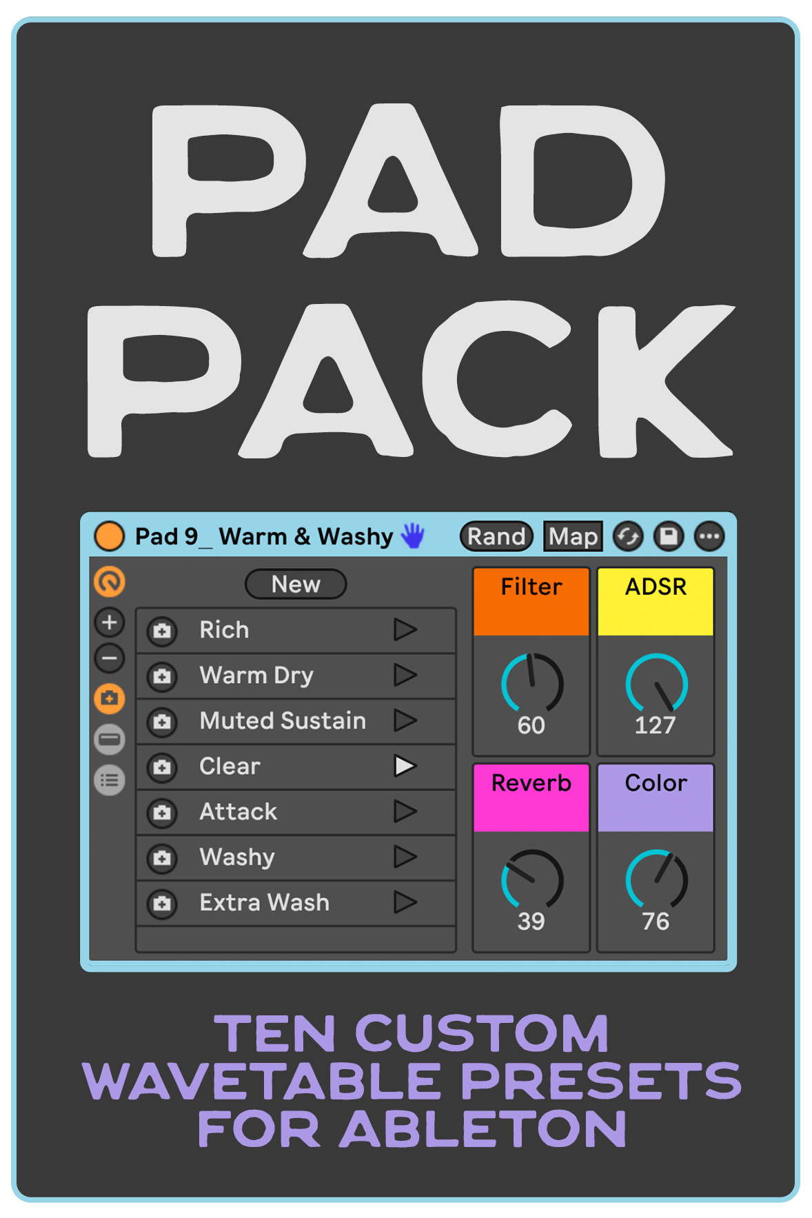 Pad Pack (Ableton Wavetable Presets)