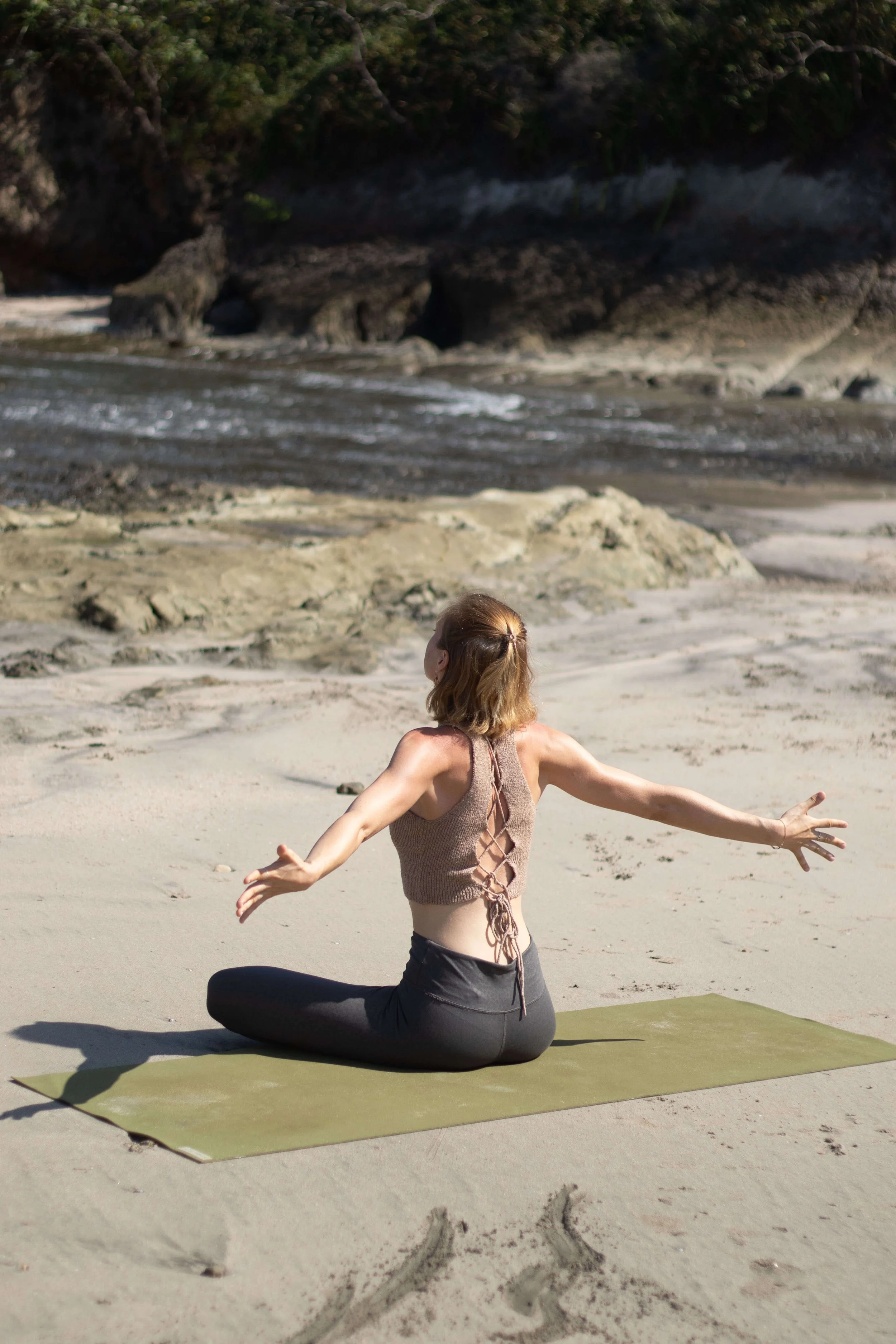 Yoga am Strand