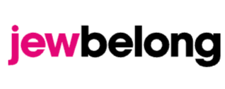 The word "jewbelong" in pink and black text.
