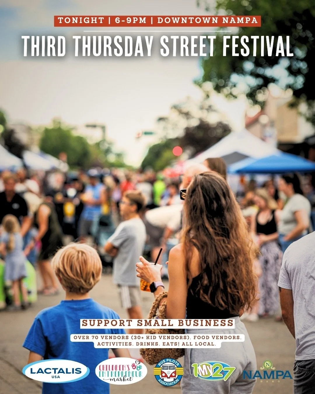 TONIGHT IS THE NIGHT 🎉🎨
-
Bring a lawn chair, hang in the shade, have some food &amp; drinks, enjoy the vibes! We&rsquo;re so excited to have the @kidsmarkets joining us tonight! 
-
Its bound to be an amazing evening! See you at 6:00pm! 
-
Thank yo