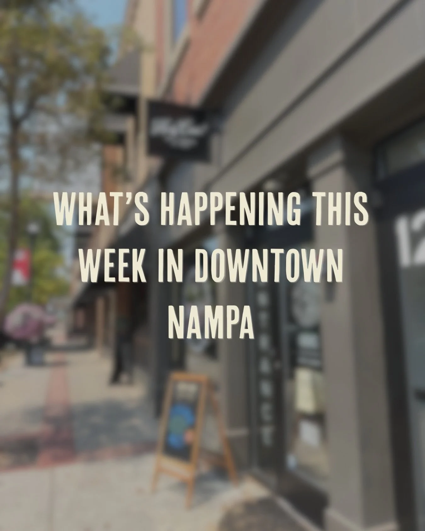 Another Sunday and another weekly line up from Downtown businesses themselves! 🗓️

Tag your favorite business to see what they&rsquo;ve got going on this week, or save this post and check back midweek for fun plans! ☀️

#downtownnampa #nampaidaho #l