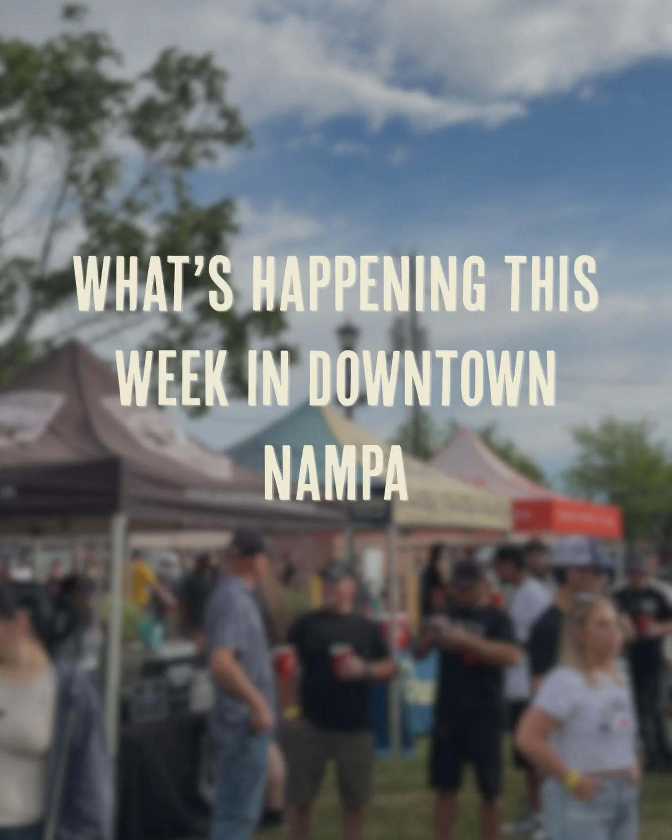 Downtown Businesses, this is your chance! 🌟

What have you got going on this week? Drop it in the comments and let&rsquo;s make sure everyone knows about it. 👇🏽

As for our regulars, or those new to Nampa, save this post for some weekly updates. 
